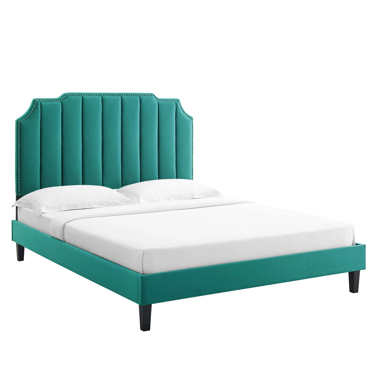 Colette Twin Performance Velvet Platform Bed By Modway - MOD-6884 - Image 97