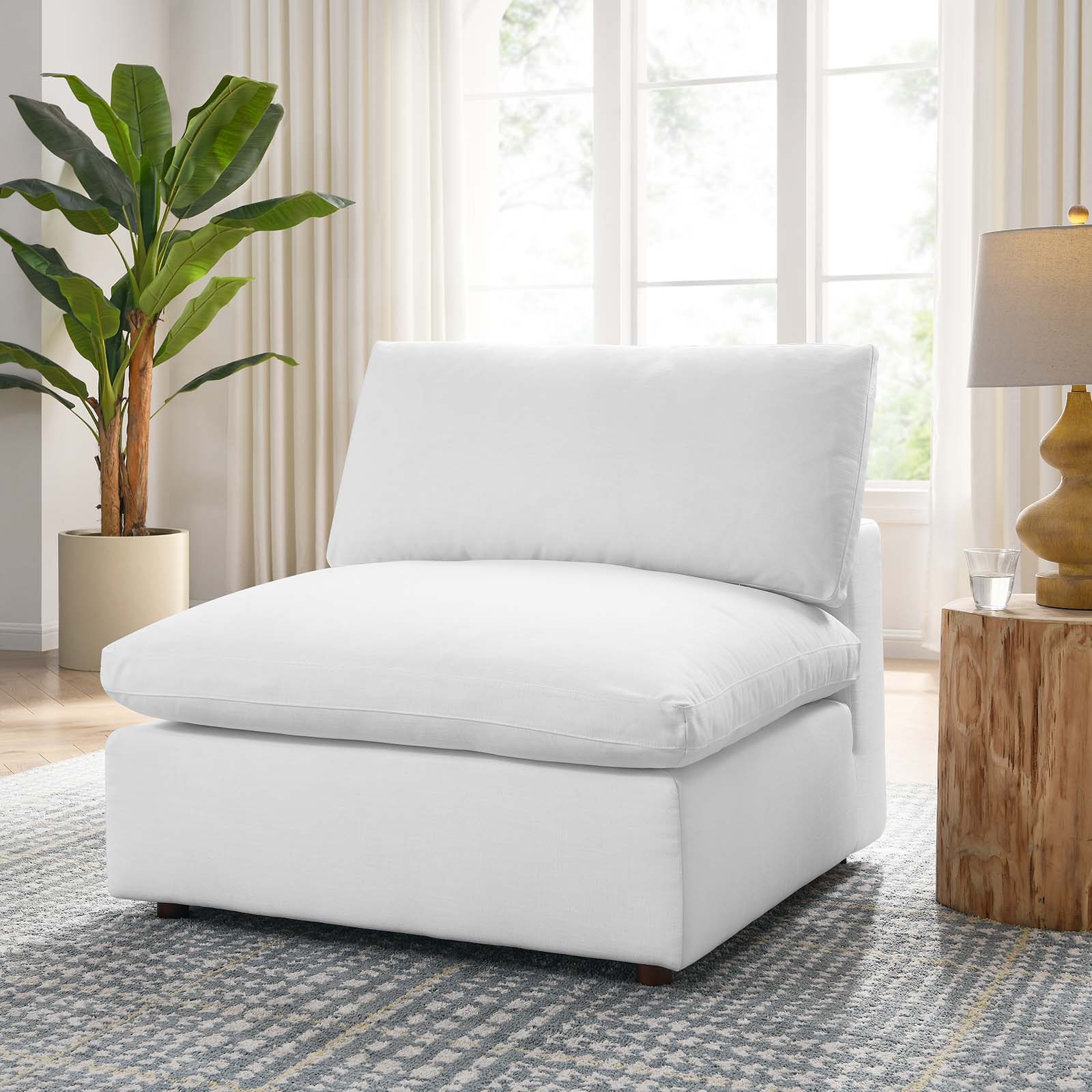 Commix Down Filled Overstuffed Armless Chair By Modway - EEI-3270