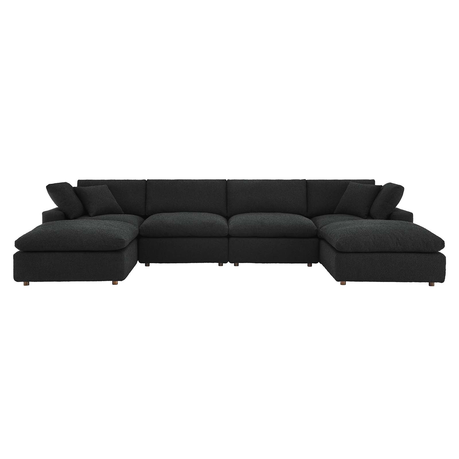 Commix Down Filled Overstuffed Boucle 6-Piece Sectional Sofa By Modway - EEI-6366 - Image 2