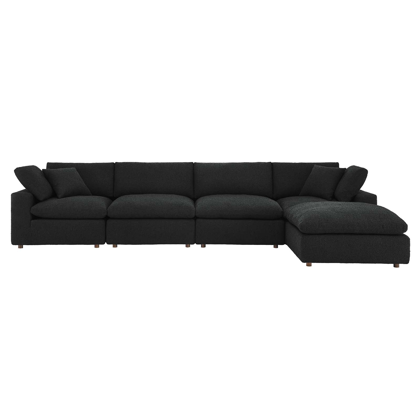 Commix Down Filled Overstuffed Boucle Fabric 5-Piece Sectional Sofa By Modway - EEI-6365 - Image 3
