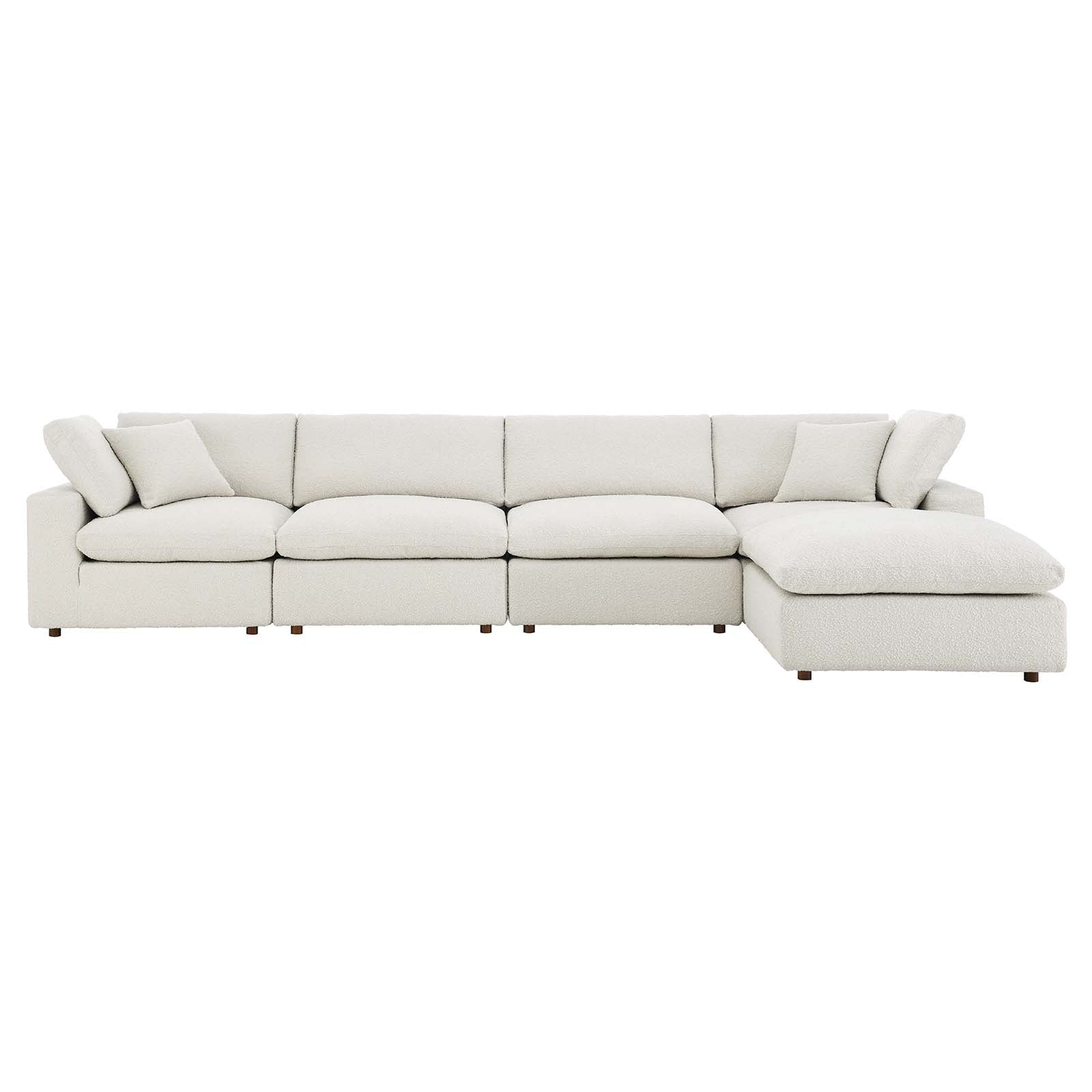 Commix Down Filled Overstuffed Boucle Fabric 5-Piece Sectional Sofa By Modway - EEI-6365 - Image 7