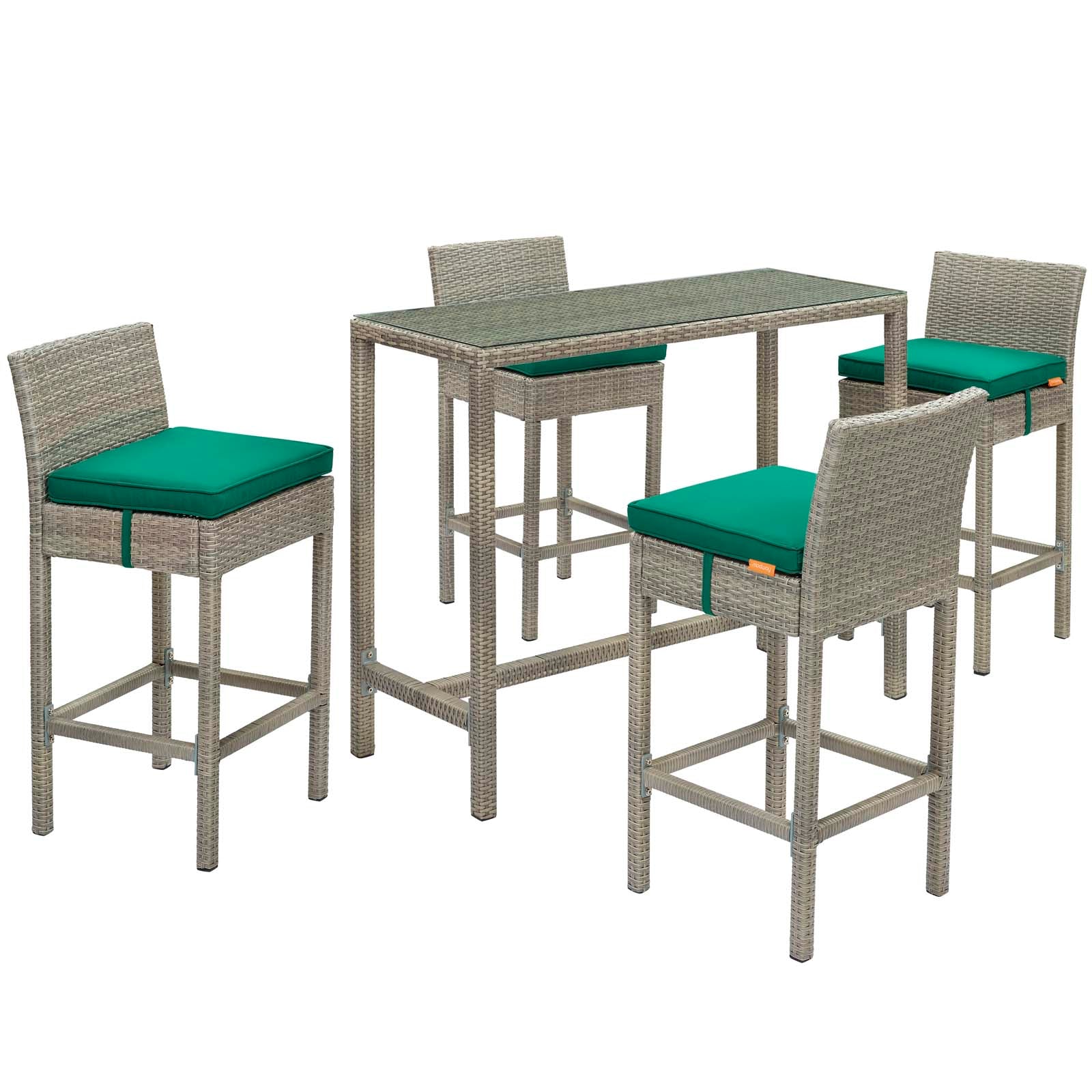 Conduit 5 Piece Outdoor Patio Wicker Rattan Set By Modway - EEI-3722 - Image 22