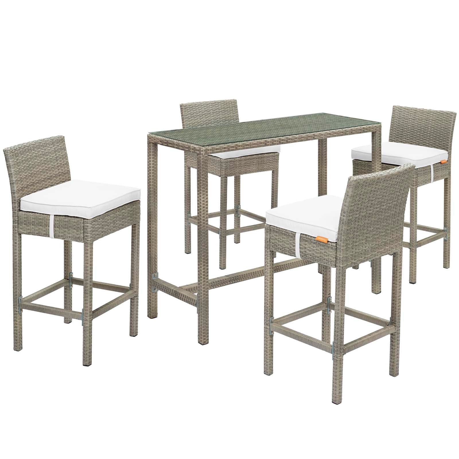 Conduit 5 Piece Outdoor Patio Wicker Rattan Set By Modway - EEI-3722 - Image 78