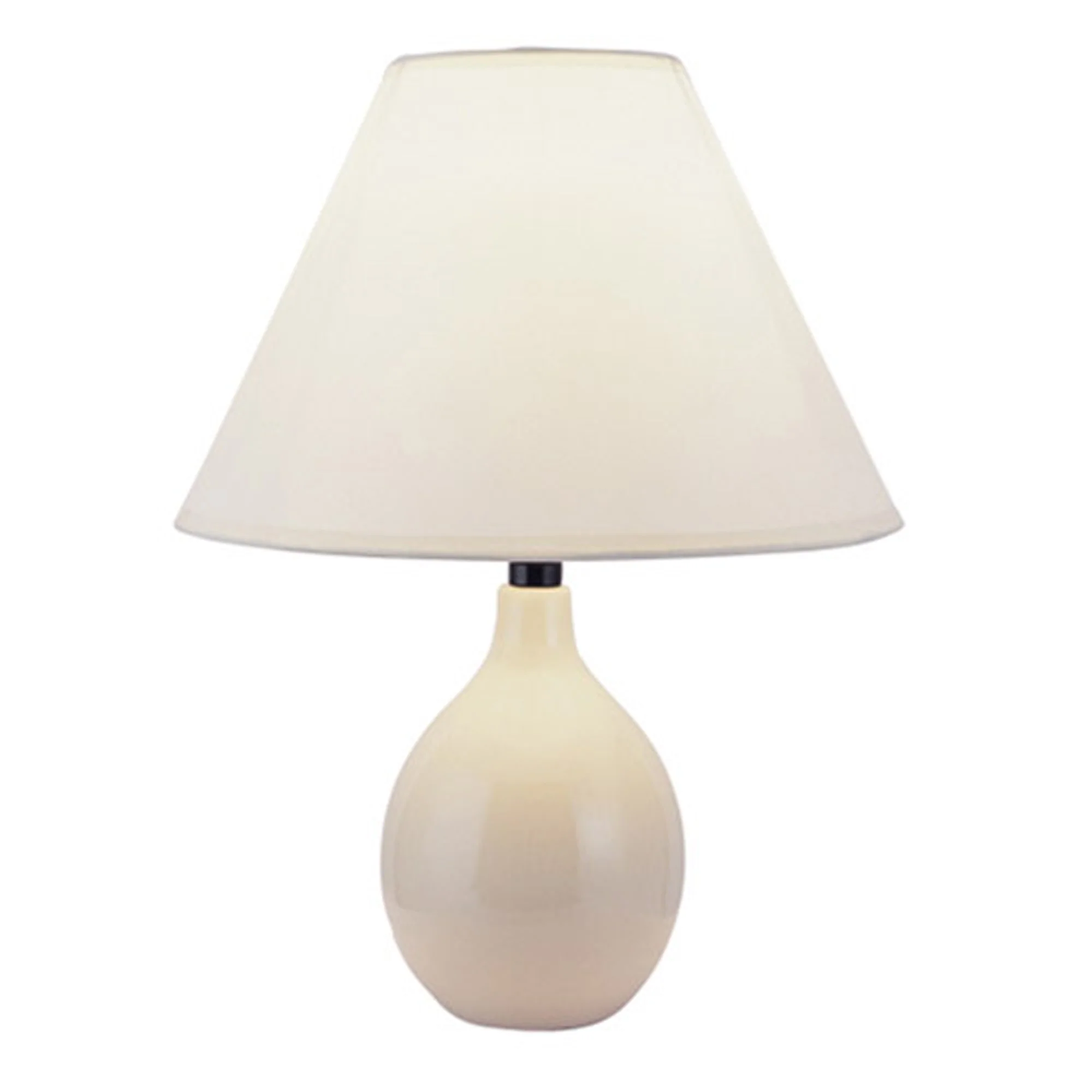 Contempo Bulb Beige Ceramic Table Lamp By Homeroots