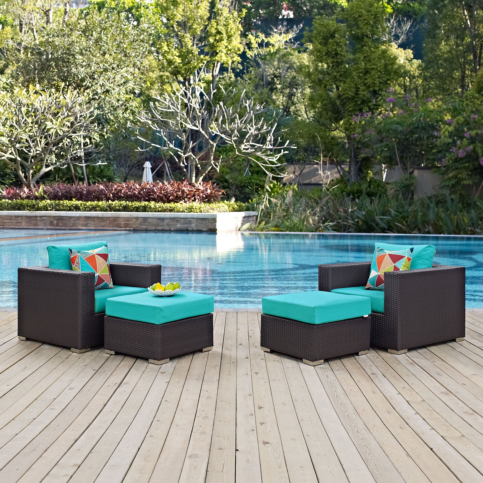Convene 4 Piece Outdoor Patio Sectional Set By Modway - EEI-2367 - Image 26