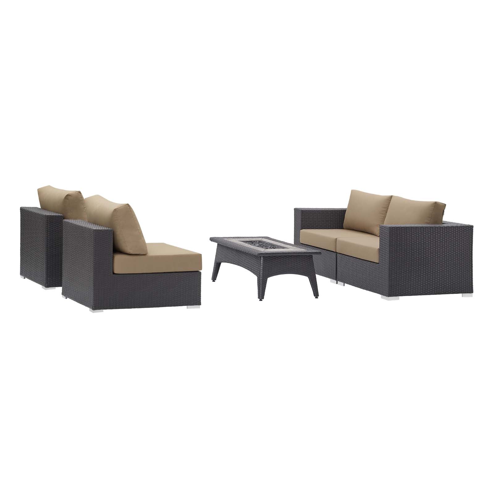 Convene 5 Piece Set Outdoor Patio with Fire Pit By Modway - EEI-3723 - Image 10