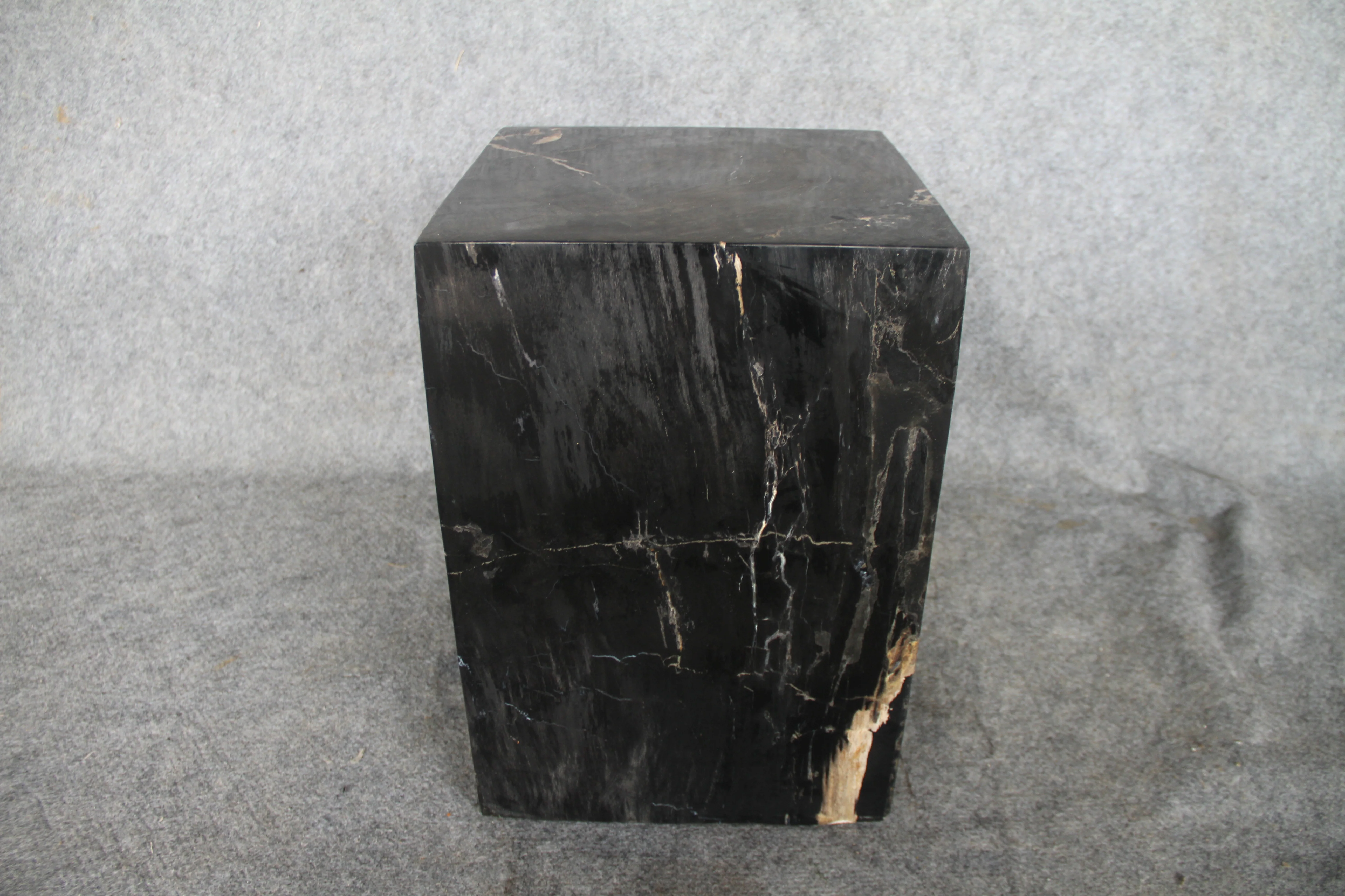 Square Petrified Wood Log Stool 18" x 12" x 12" -004.19 or 4.19 - Image 5