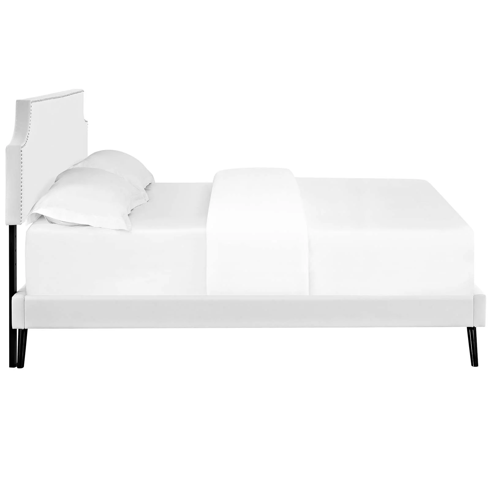 Corene Full Vinyl Platform Bed with Round Splayed Legs By Modway - MOD-5944 - Image 5