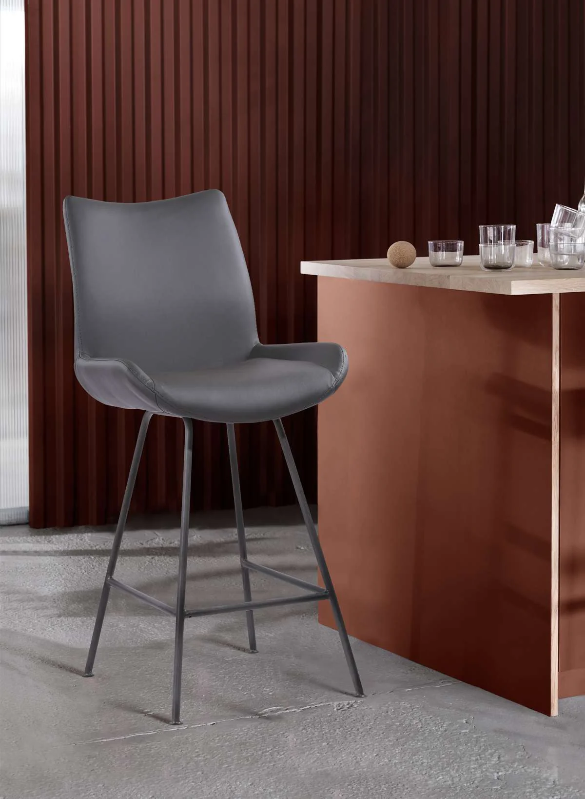 Coronado Contemporary 30" Bar Height Barstool By Armen Living