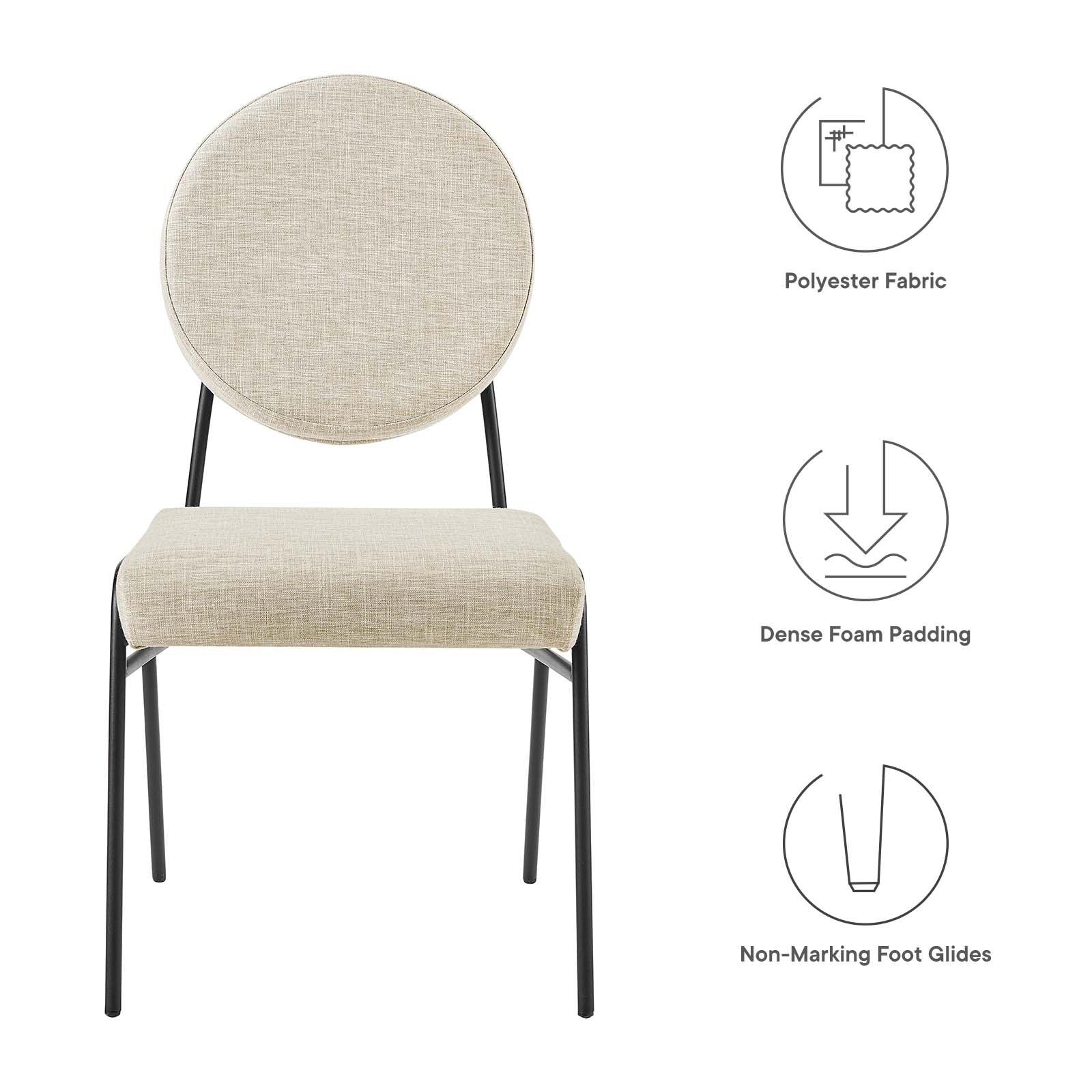 Craft Upholstered Fabric Dining Side Chairs - Set of 2 By Modway - EEI-6582 - Image 10