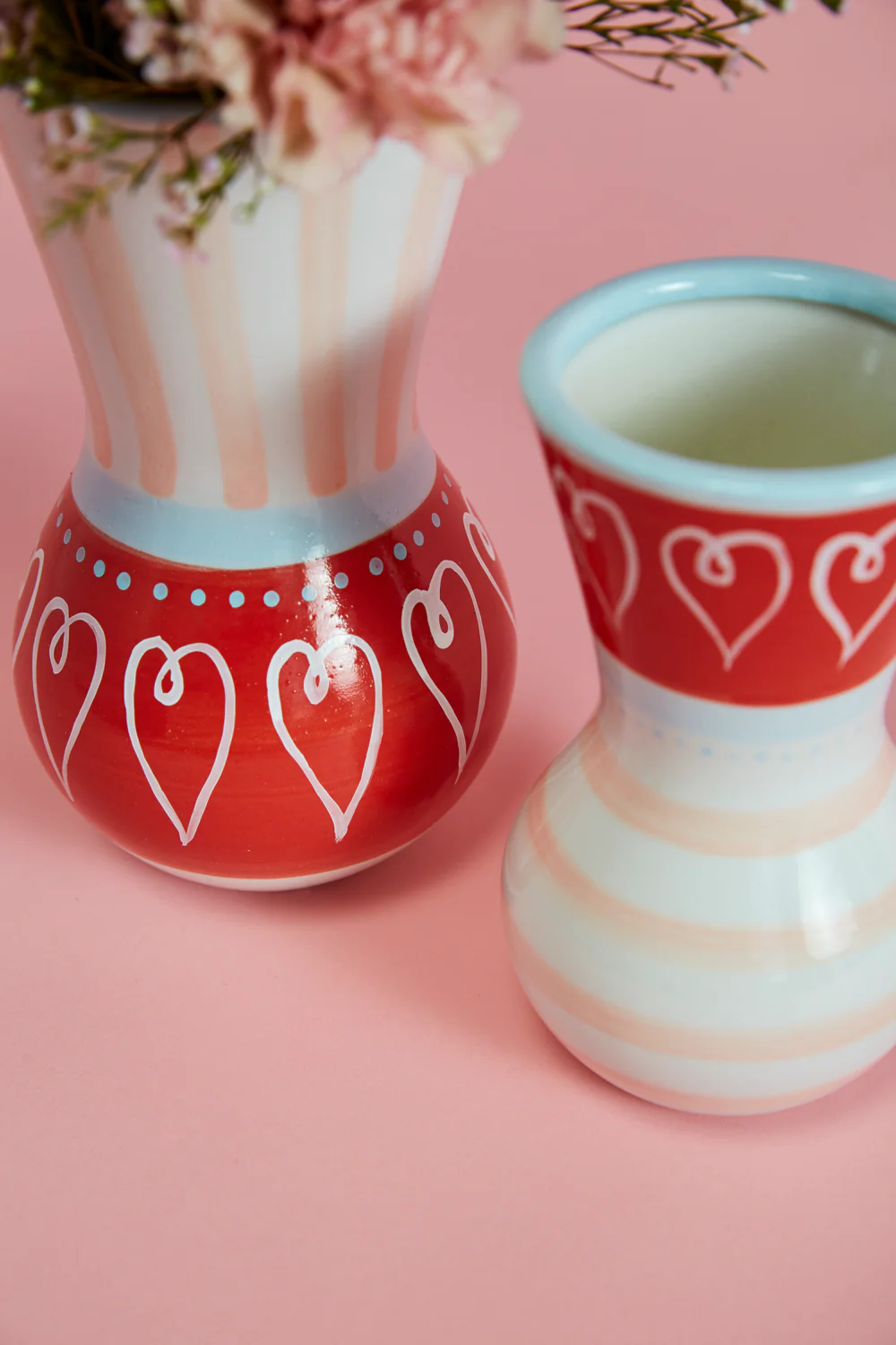 Cutesy Heart Vase Set of 4 By Accent Decor