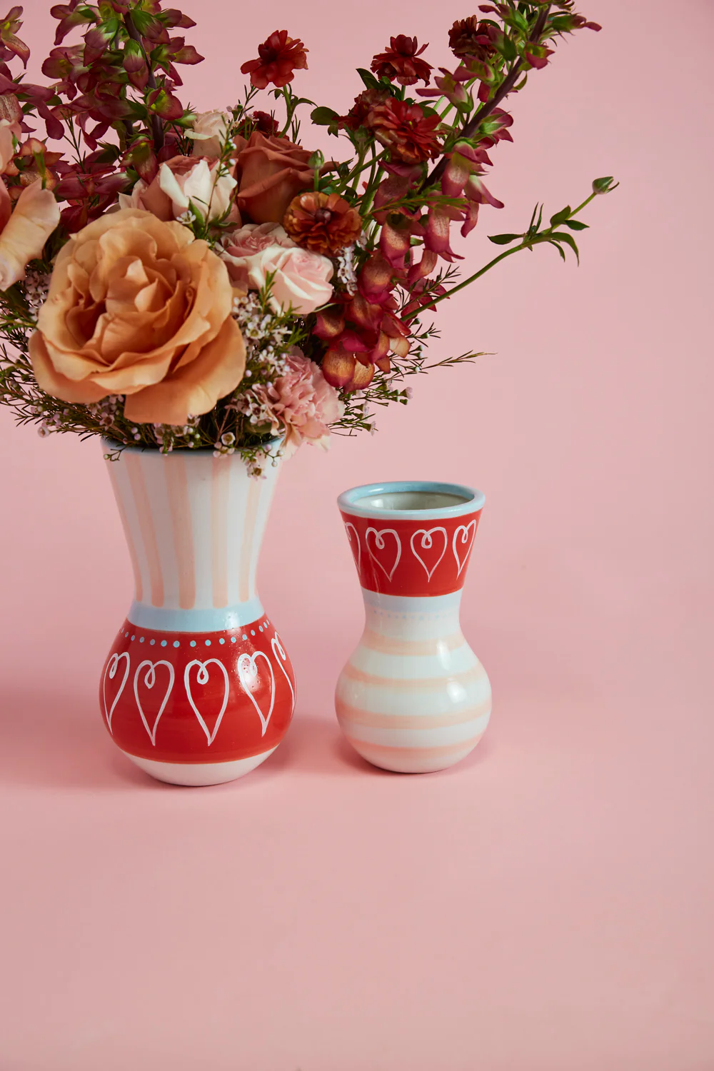 Cutesy Heart Vase Set of 4 By Accent Decor - Image 5