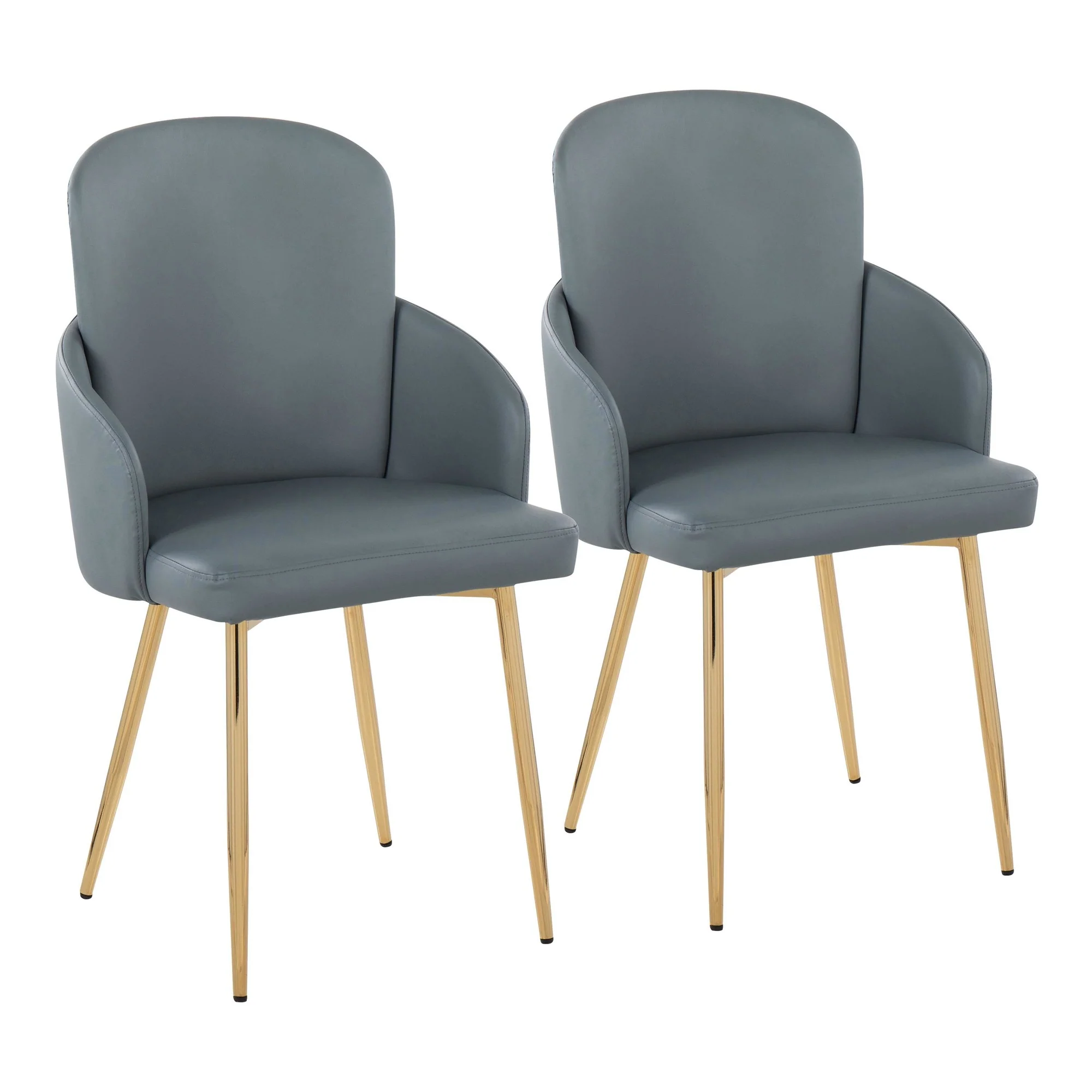 Dahlia Dining Chair - Set of 2 Gray By LumiSource - CH-DAHLIA2 AUGY2