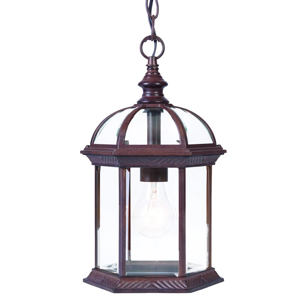 Dark Brown Cage Hanging Light By Homeroots