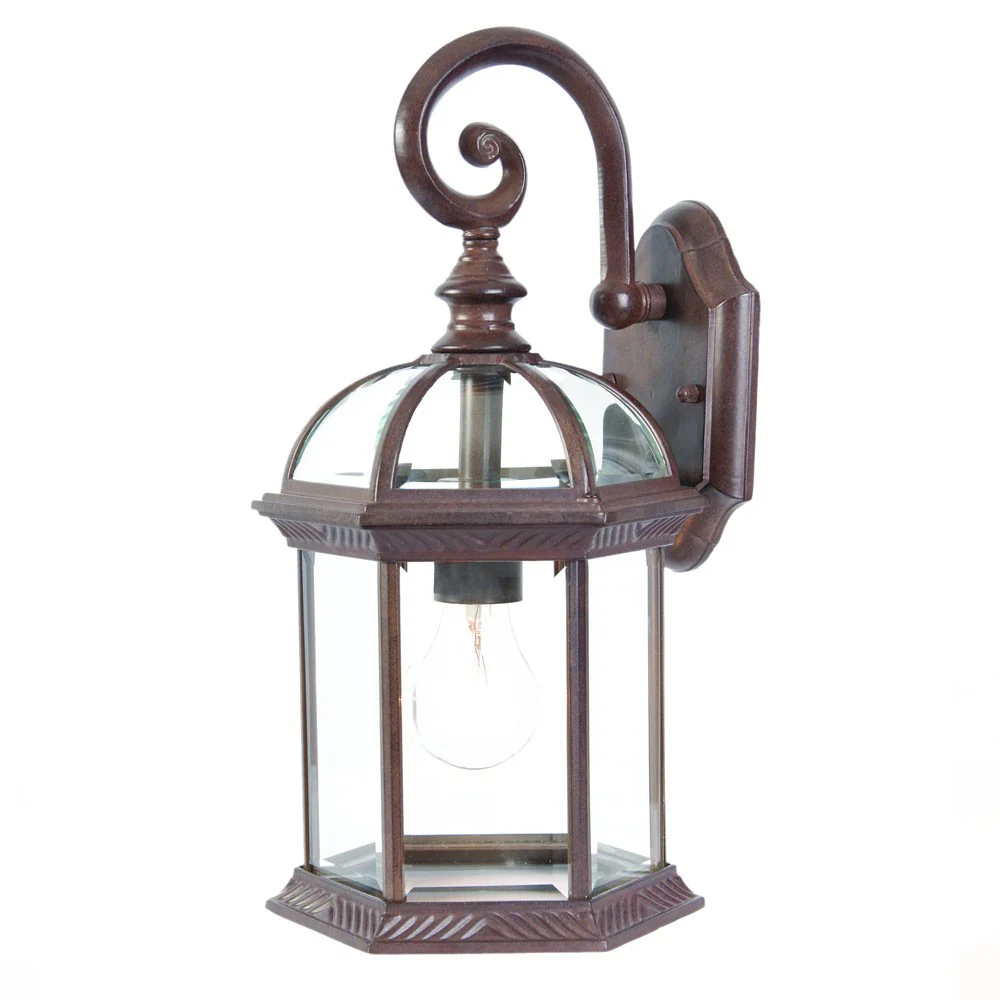 Dark Brown Eastern Lantern Wall Light By Homeroots