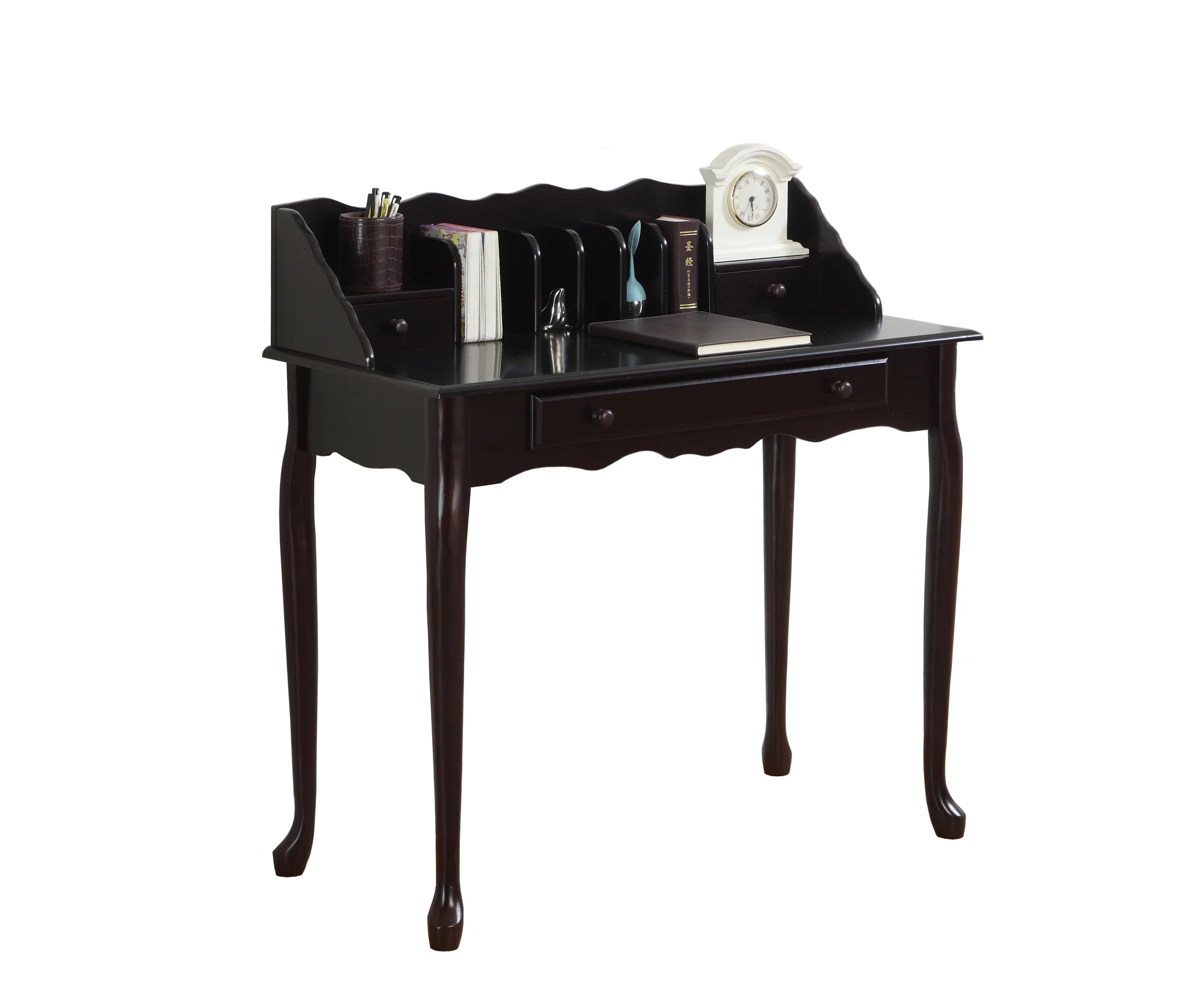 Dark Cherry Desk By Homeroots