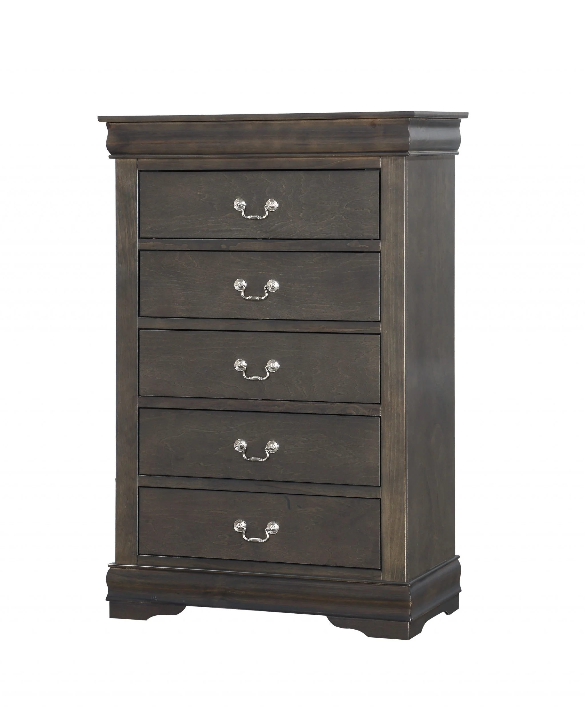 Dark Gray Wood Chest By Homeroots