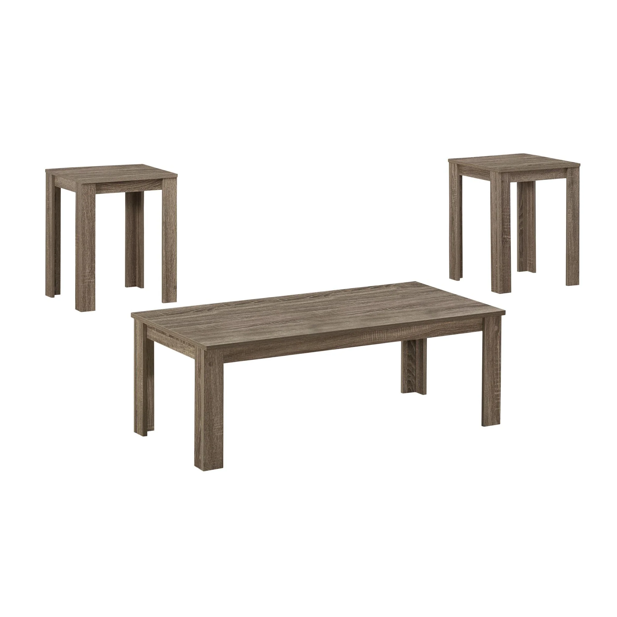 Dark Taupe Table Set - 3Pcs Set By Homeroots