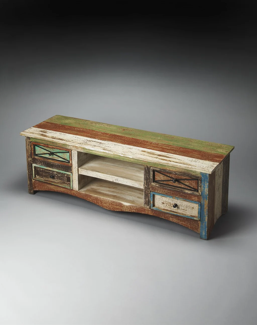 Decatur Recycled Wood Entertainment Console By Homeroots