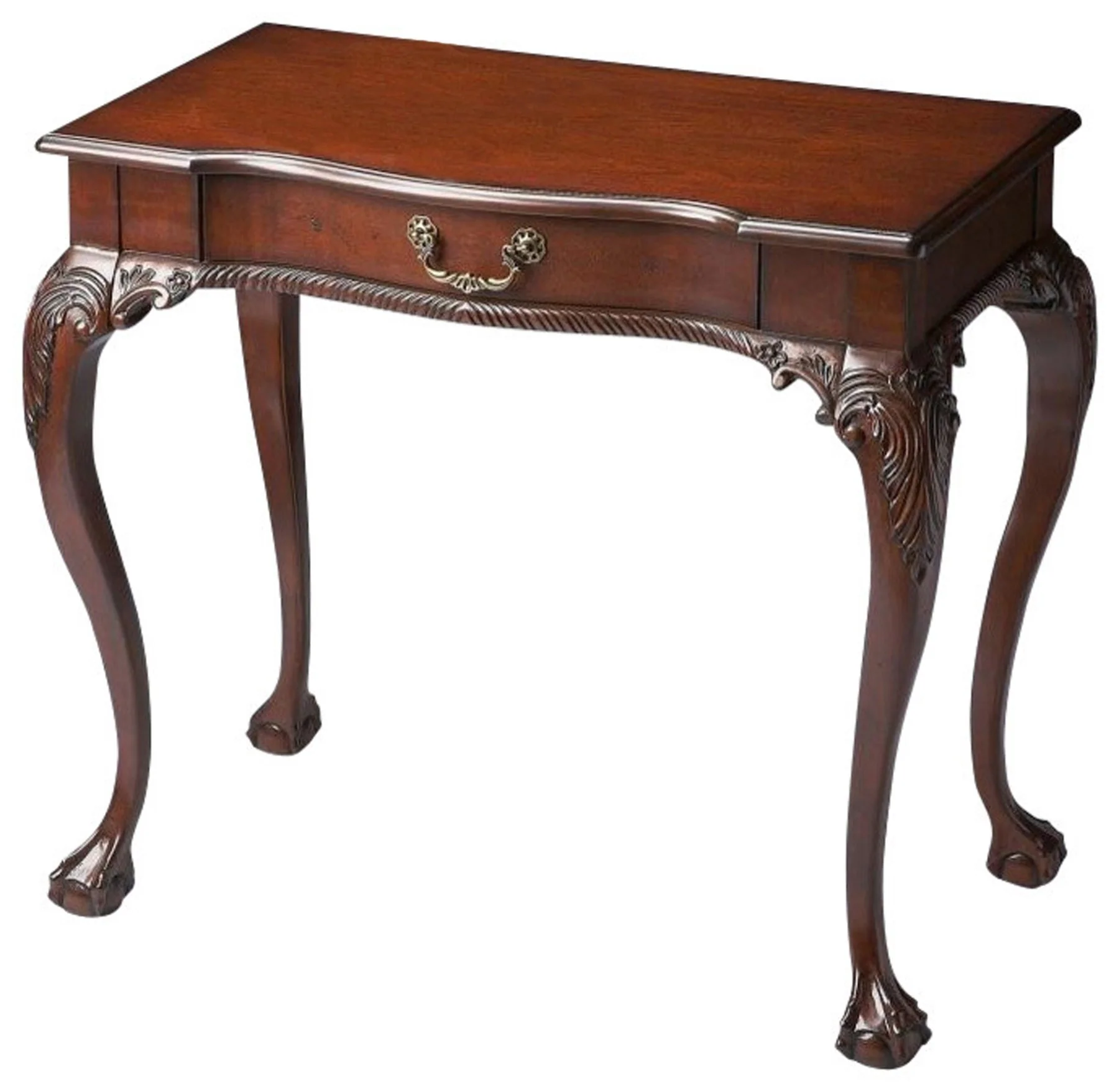 Deep Cherry Writing Desk By Homeroots