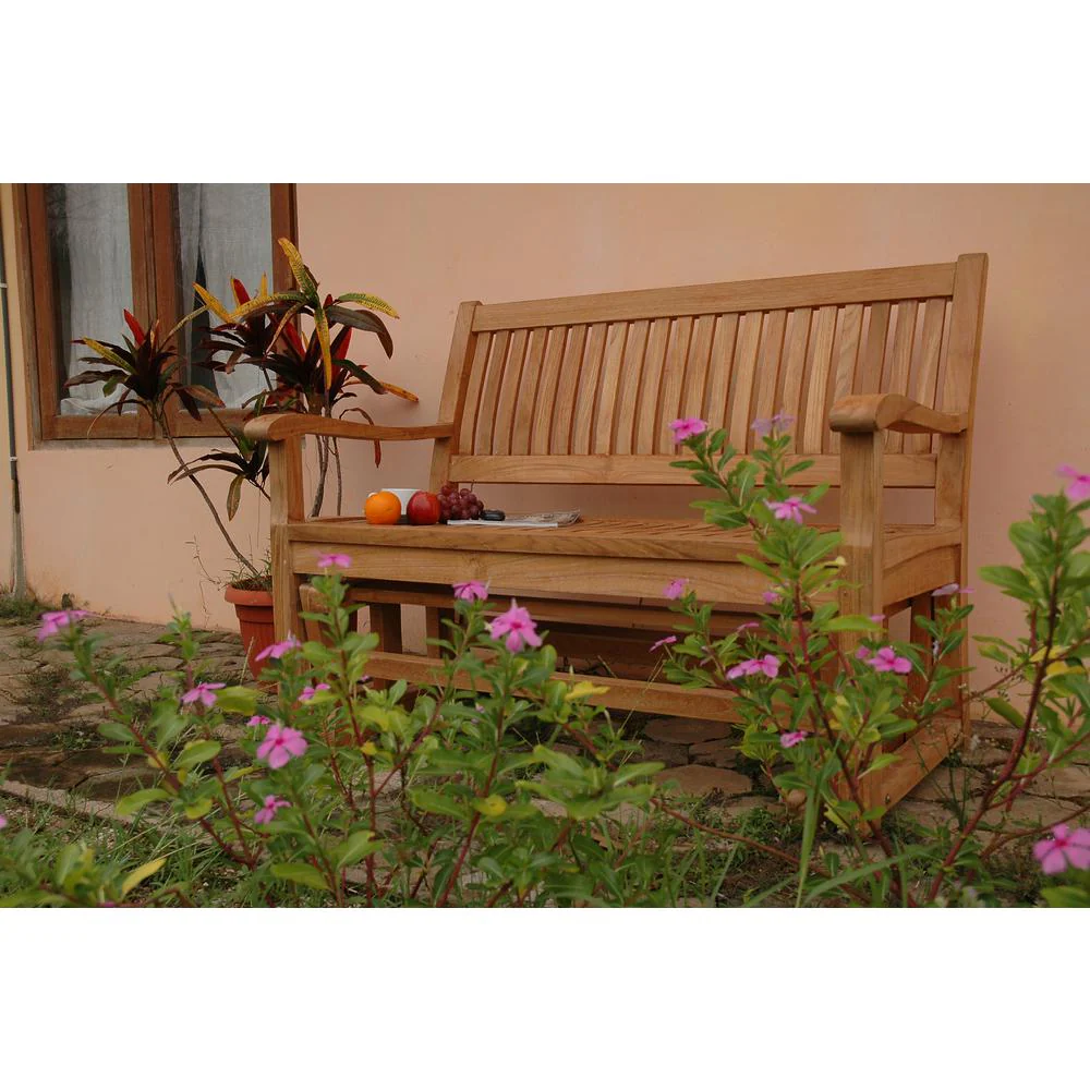 Del-Amo 4-Foot Glider By Anderson Teak