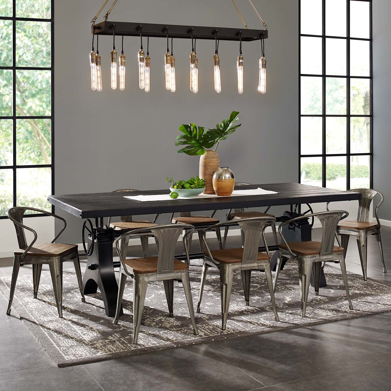 Demarcate Modern Farmhouse Pendant Chandelier By Modway - EEI-3275