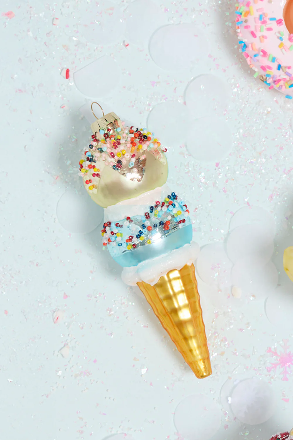 Dessert First Ice Cream Cone Ornament Set of 4 By Accent Decor - Image 5