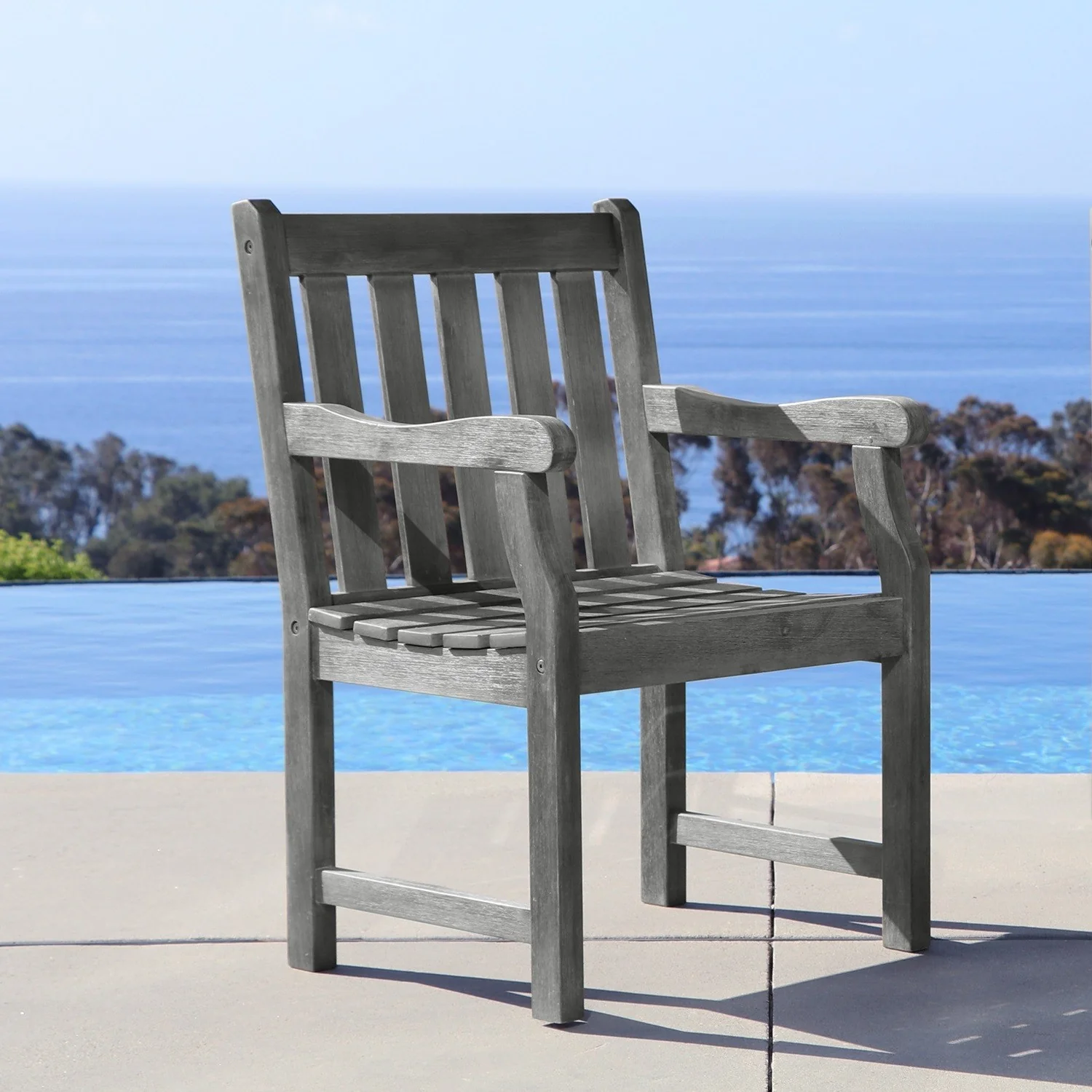 Distressed Garden Armchair By Homeroots