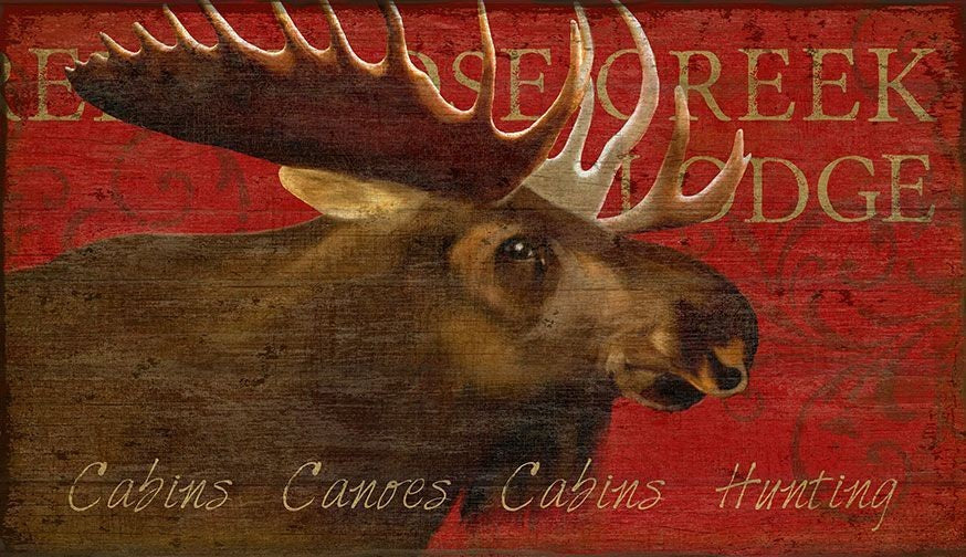 Distressed Moose Wood Wall Décor By Homeroots