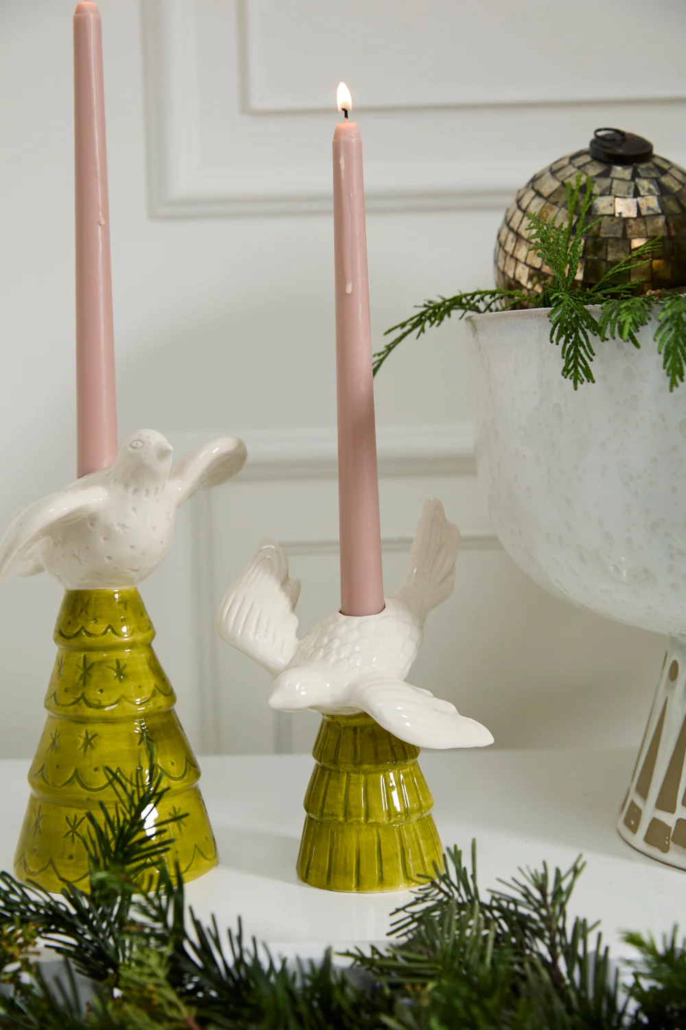Dove Tree Candleholder Set of 2 By Accent Decor - Image 4