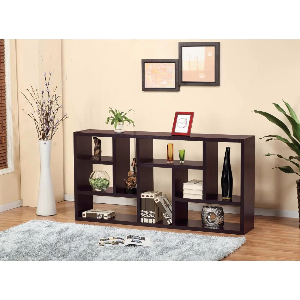 Elegant Display Cabinet /Tv Stand With 9 Open Shelves. By Benzara - Image 2