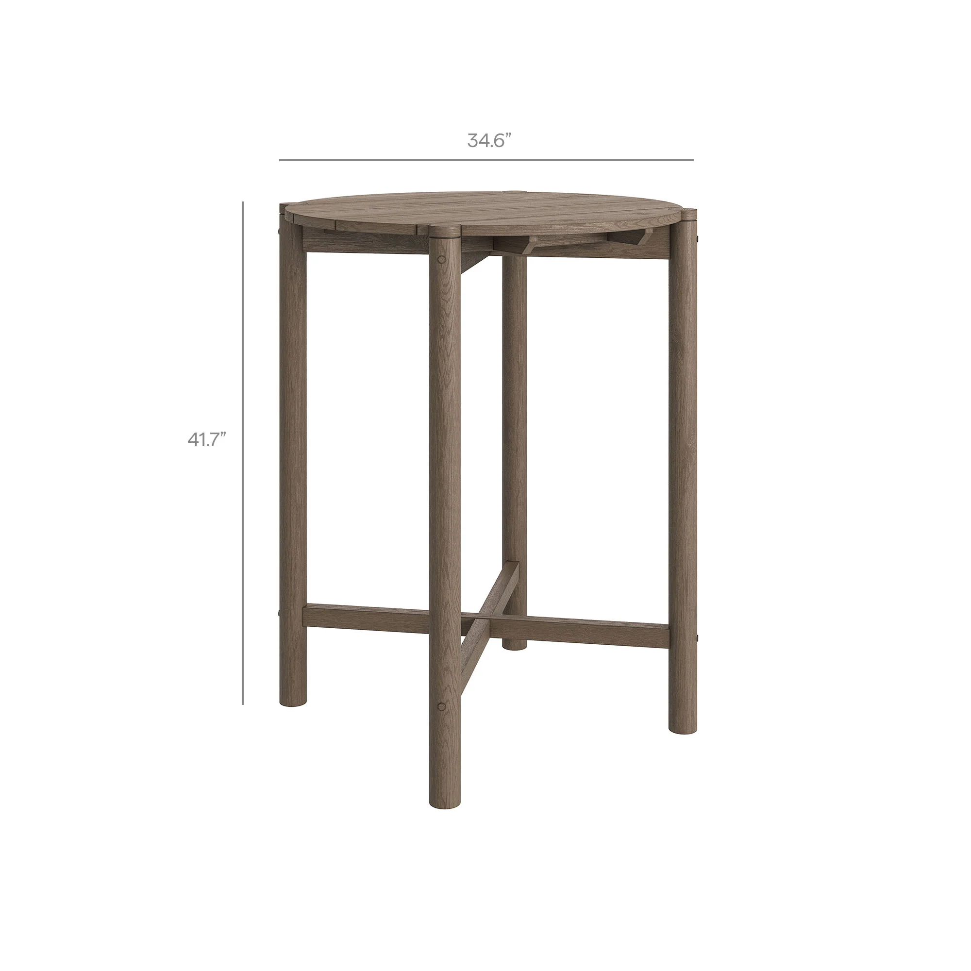 Eleni 3-Piece Outdoor Patio Teak Wood Bar Set by Modway - Image 21