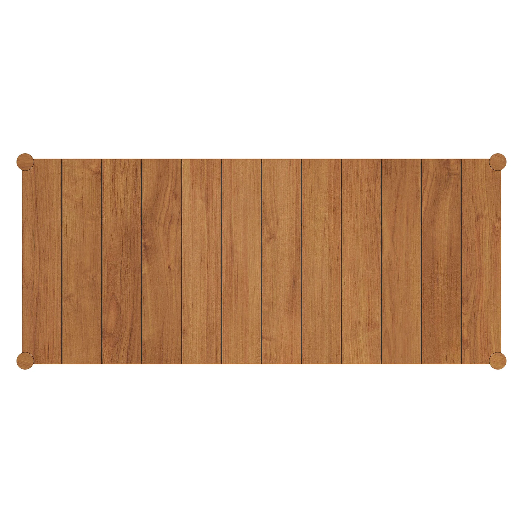 Eleni 89-Inch Outdoor Patio Teak Wood Dining Table by Modway - Image 5