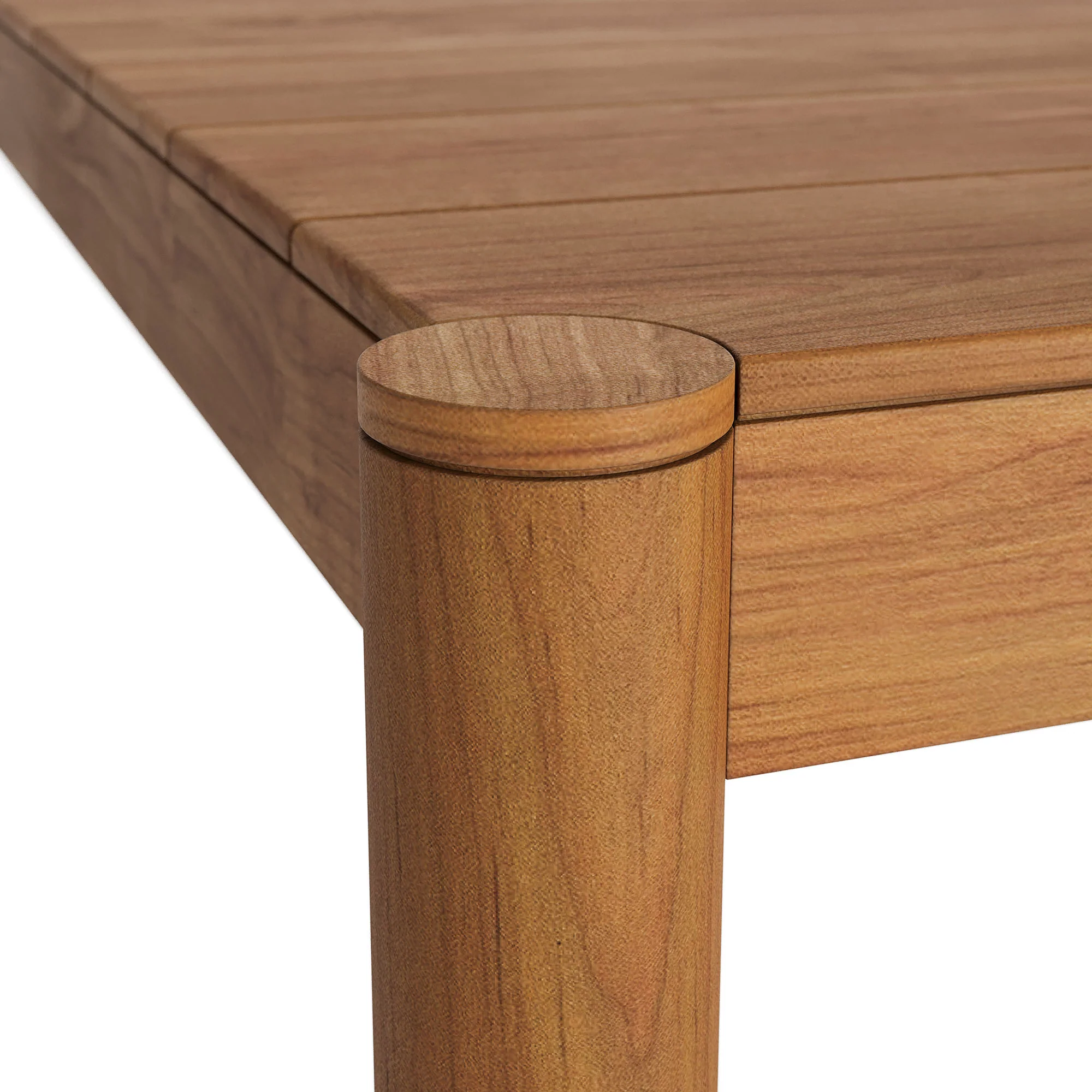 Eleni 89-Inch Outdoor Patio Teak Wood Dining Table by Modway - Image 6