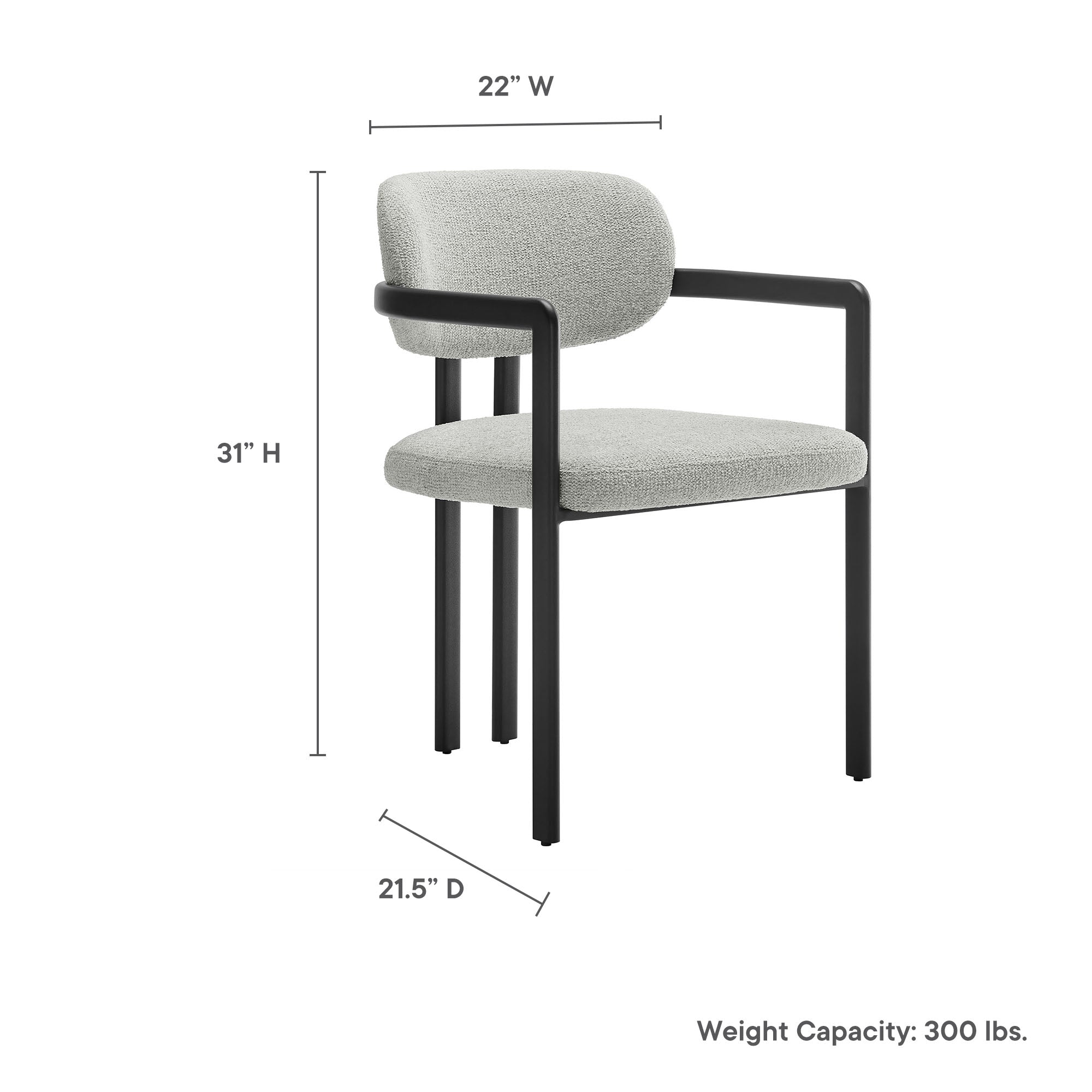 Elio Barrel Fabric and Metal Dining Chair by Modway - Image 19