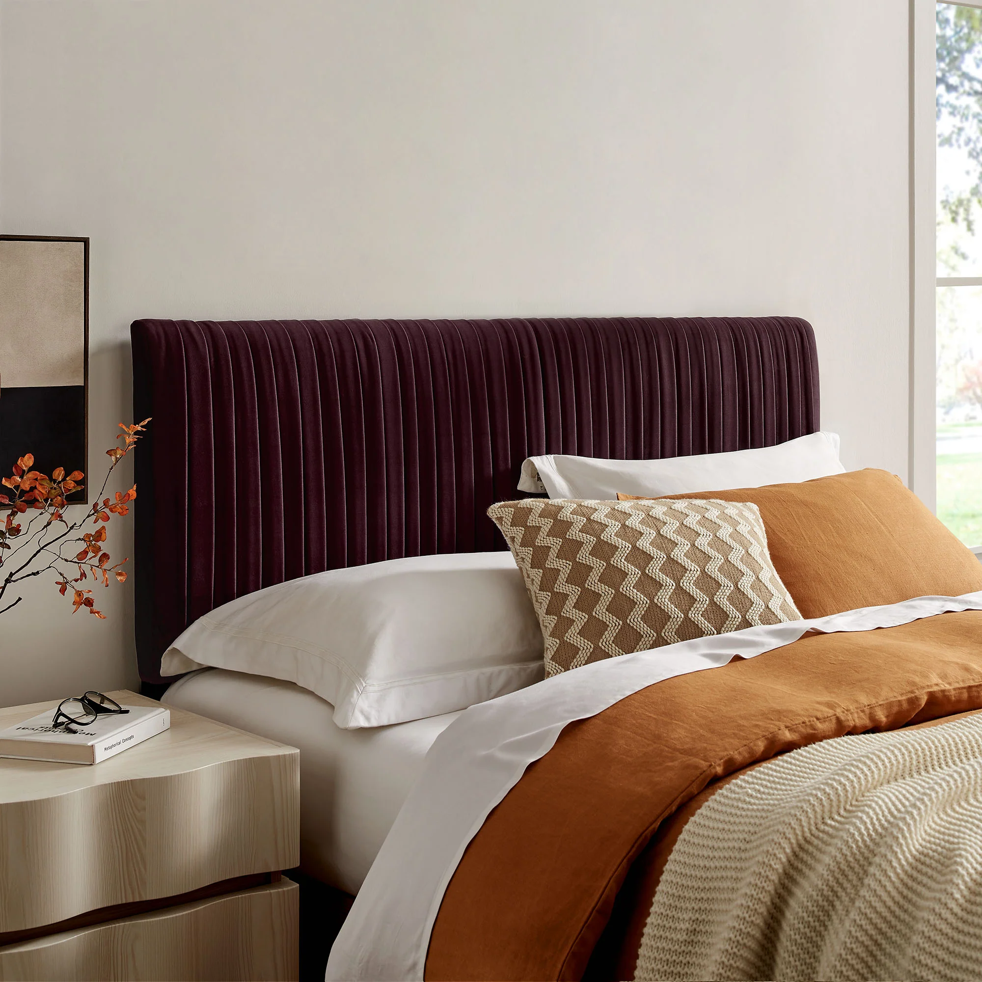 Eloise Stain-Resistant Performance Velvet Full Headboard by Modway - Image 14