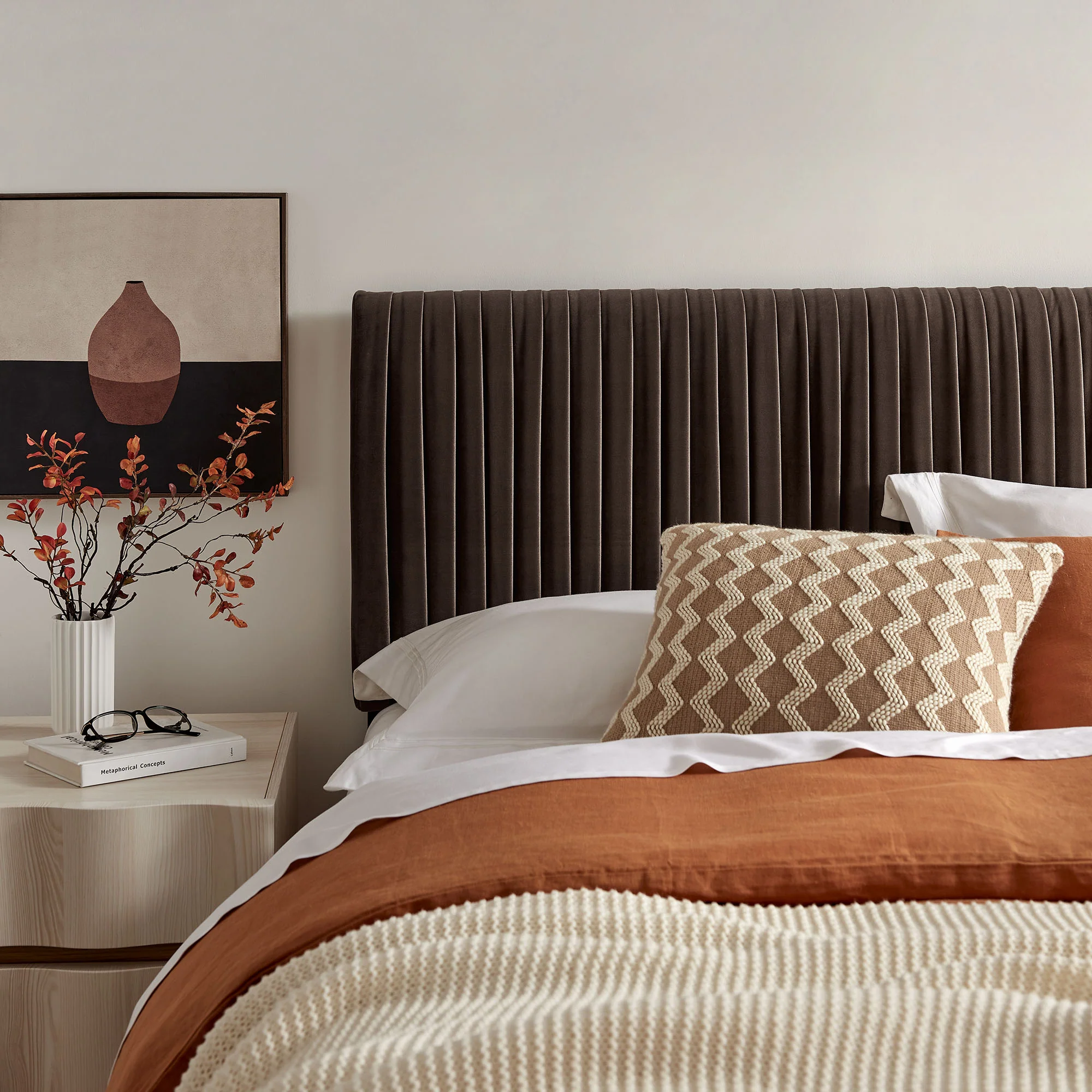 Eloise Stain-Resistant Performance Velvet Full Headboard by Modway - Image 5