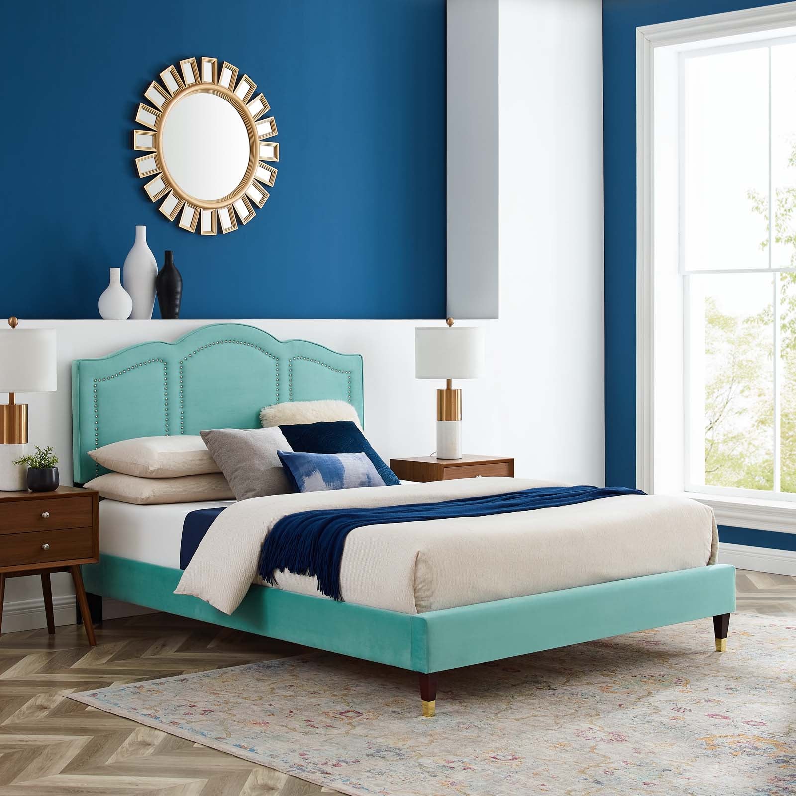 Emerson Performance Velvet King Platform Bed By Modway - MOD-6860 - Image 35