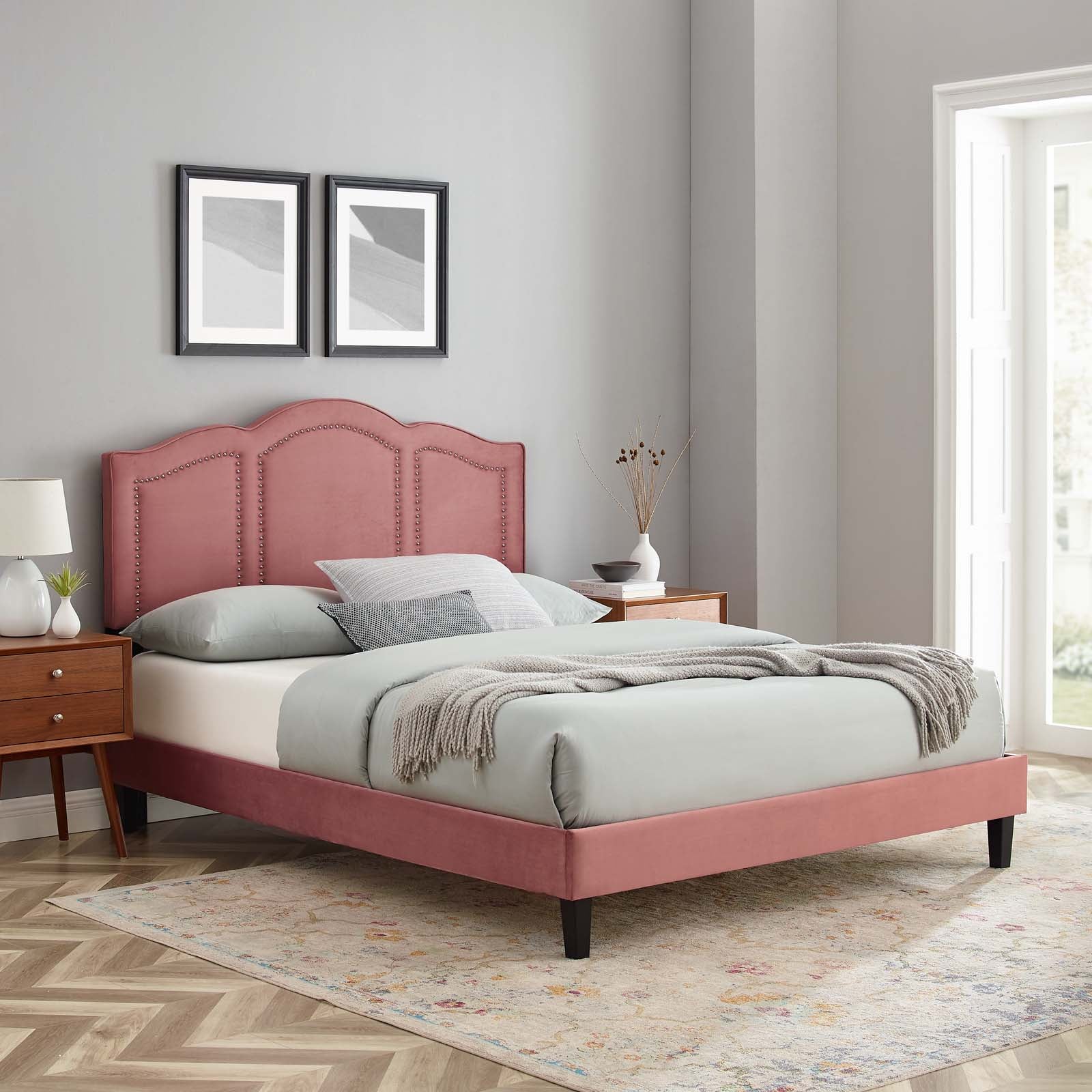 Emerson Performance Velvet King Platform Bed By Modway - MOD-6861 - Image 19