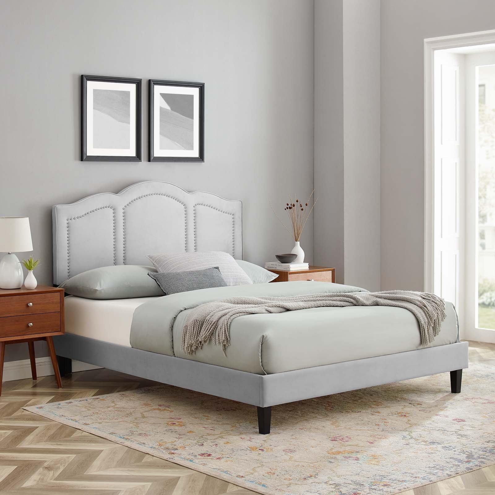 Emerson Performance Velvet Twin Platform Bed By Modway - MOD-6849 - Image 32