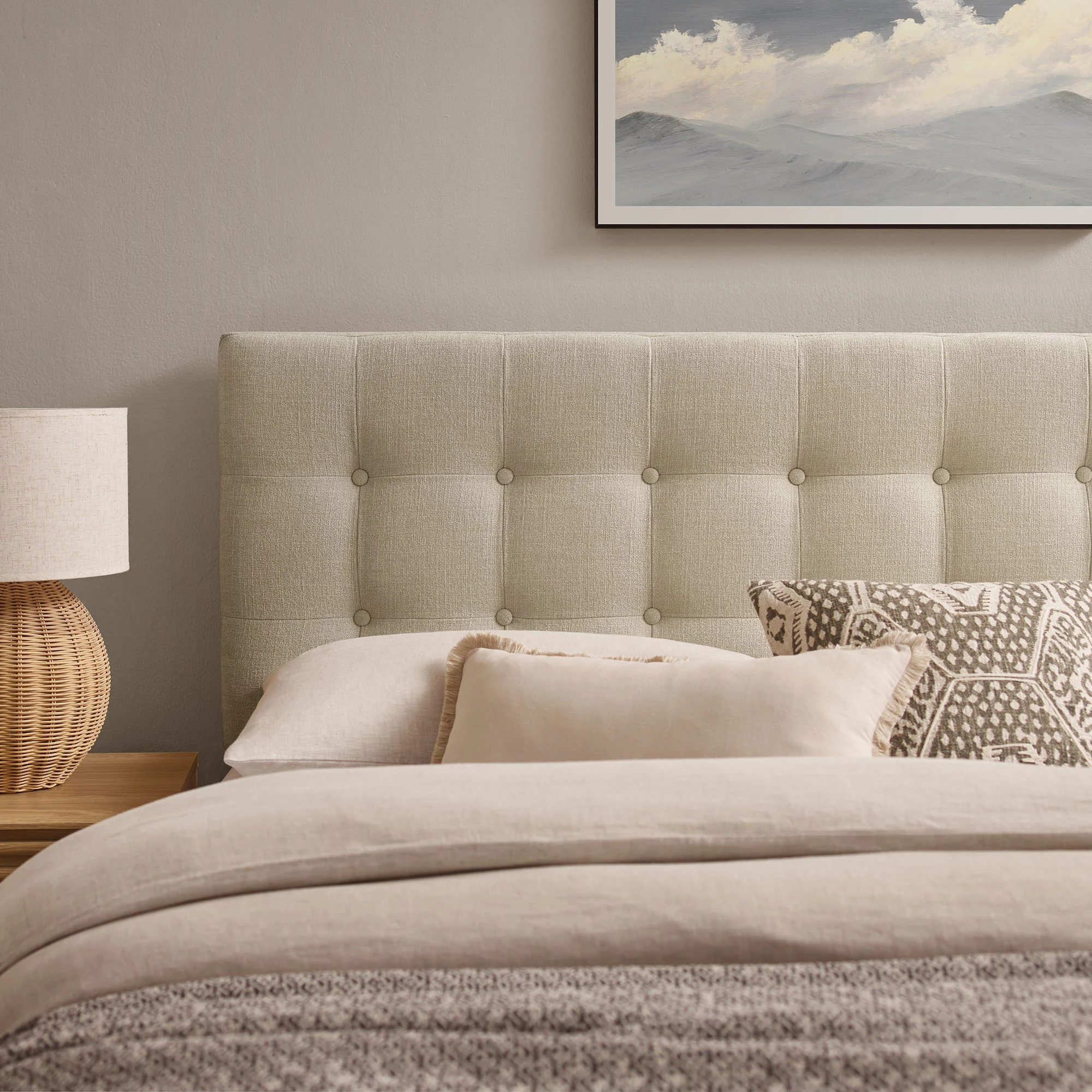 Emily Fabric Upholstered Queen Size Headboard by Modway - Image 13