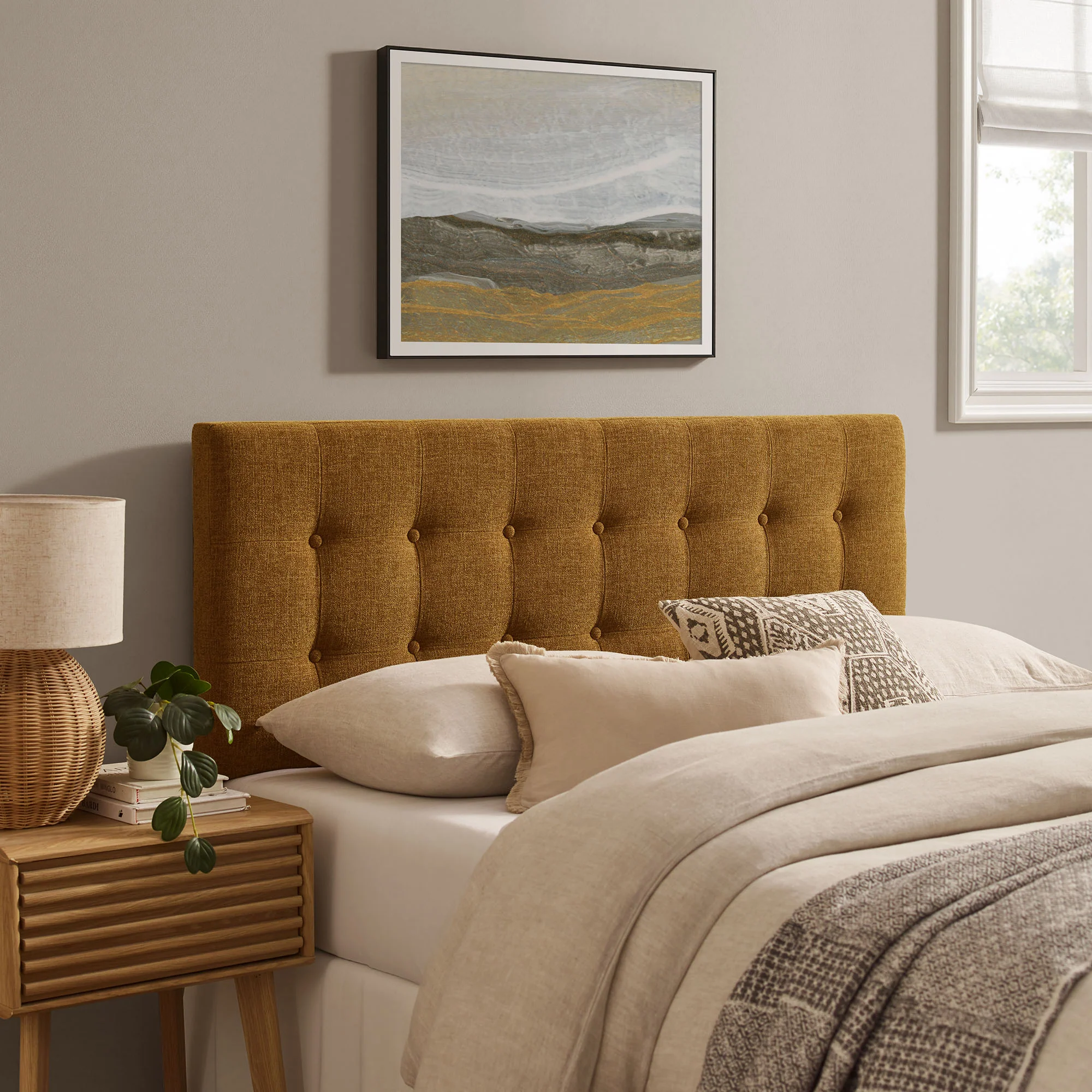 Emily Fabric Upholstered Queen Size Headboard by Modway - Image 6
