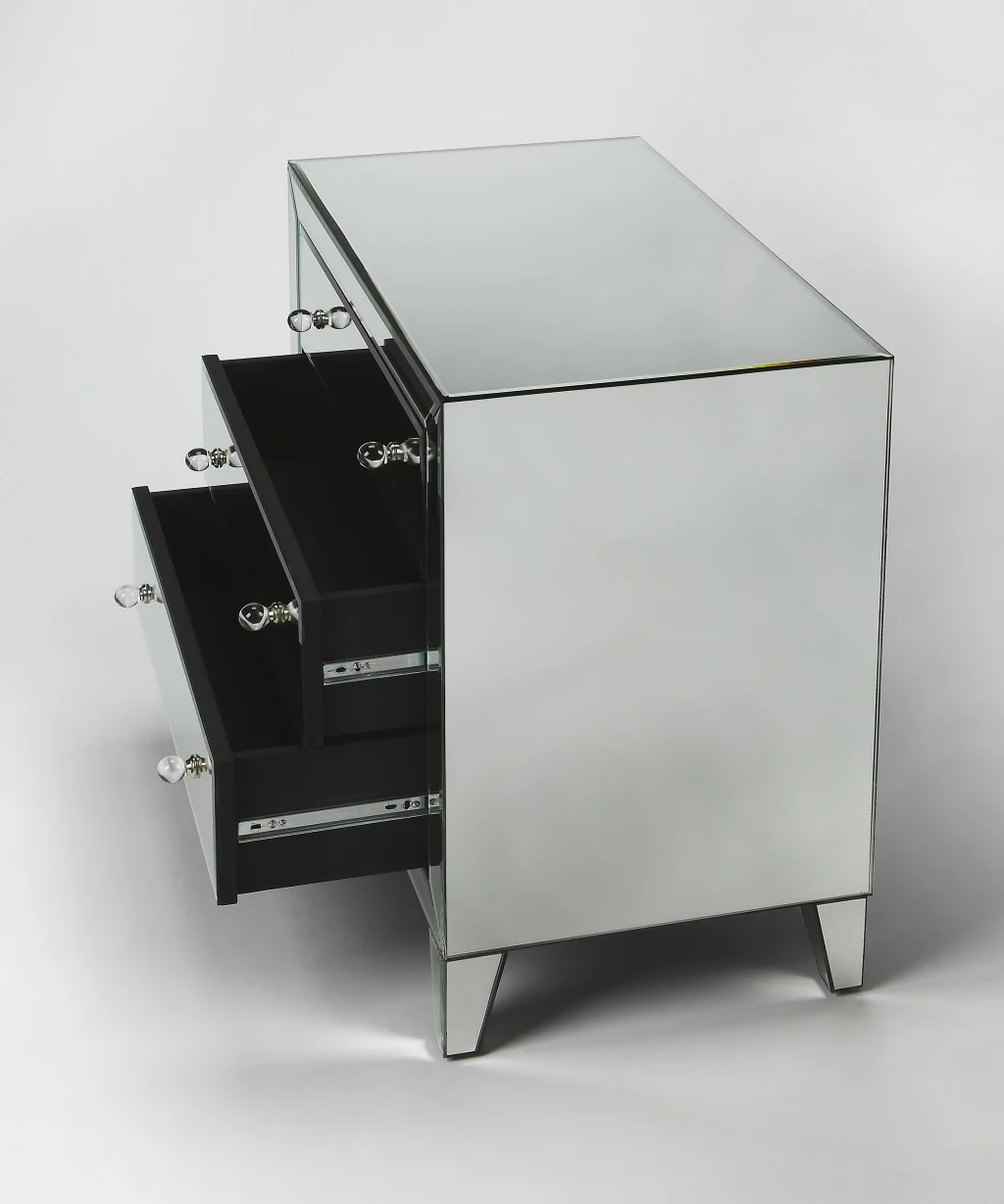 Emily Mirrored Drawer Chest By Homeroots