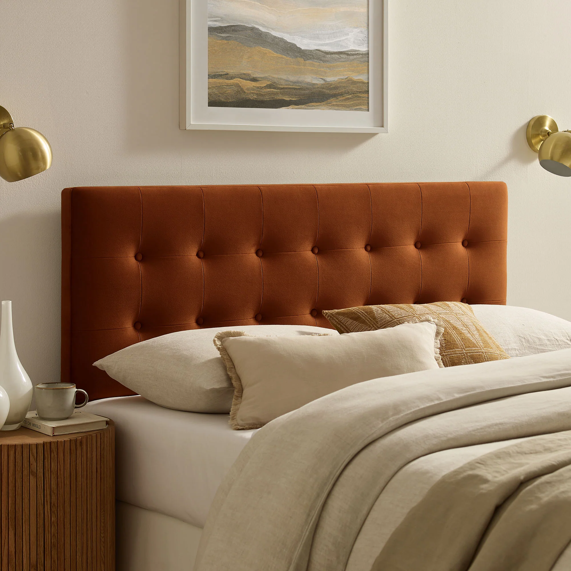 Emily Stain-Resistant Performance Velvet King Size Headboard by Modway - Image 46