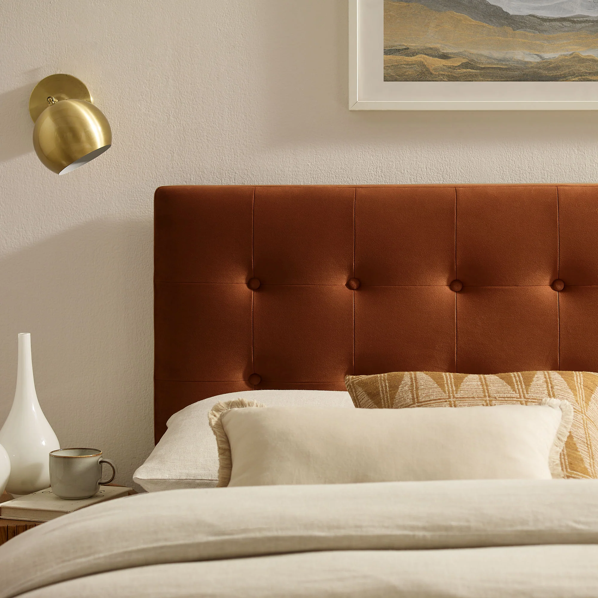 Emily Stain-Resistant Performance Velvet Queen Size Headboard by Modway - Image 45