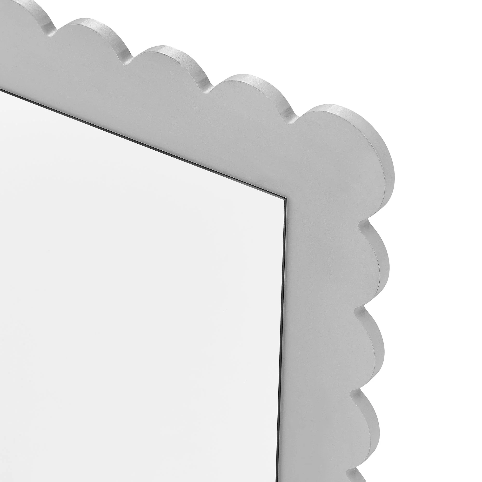 Emmeline Scalloped Rectangle Wall Mirror by Modway - Image 5