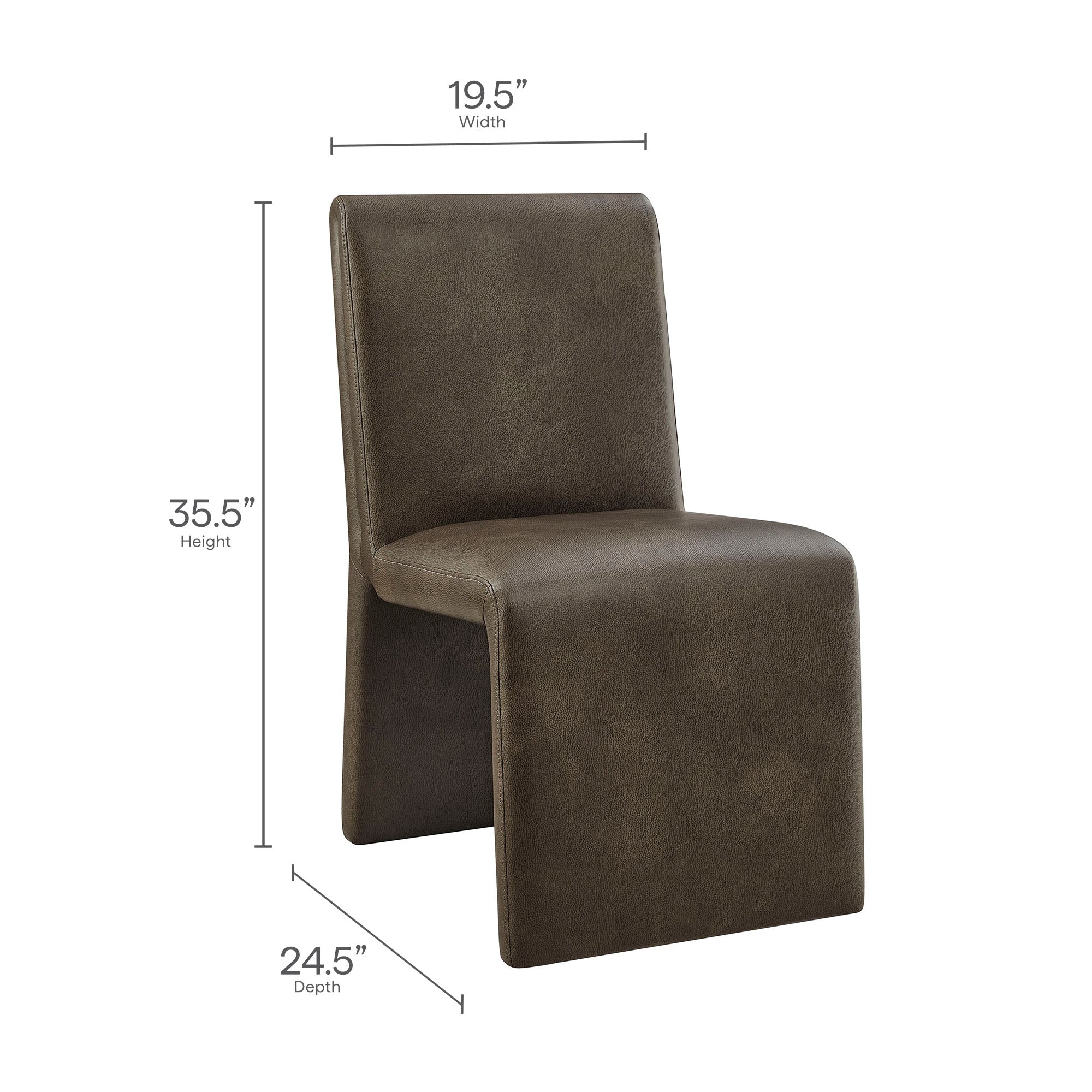 Emory Vegan Leather Dining Side Chair by Modway - Image 18