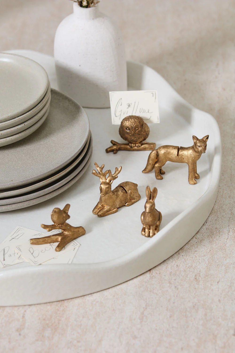 Enchanted Critter Name Card Holder Set of 8 By Accent Decor - Image 4