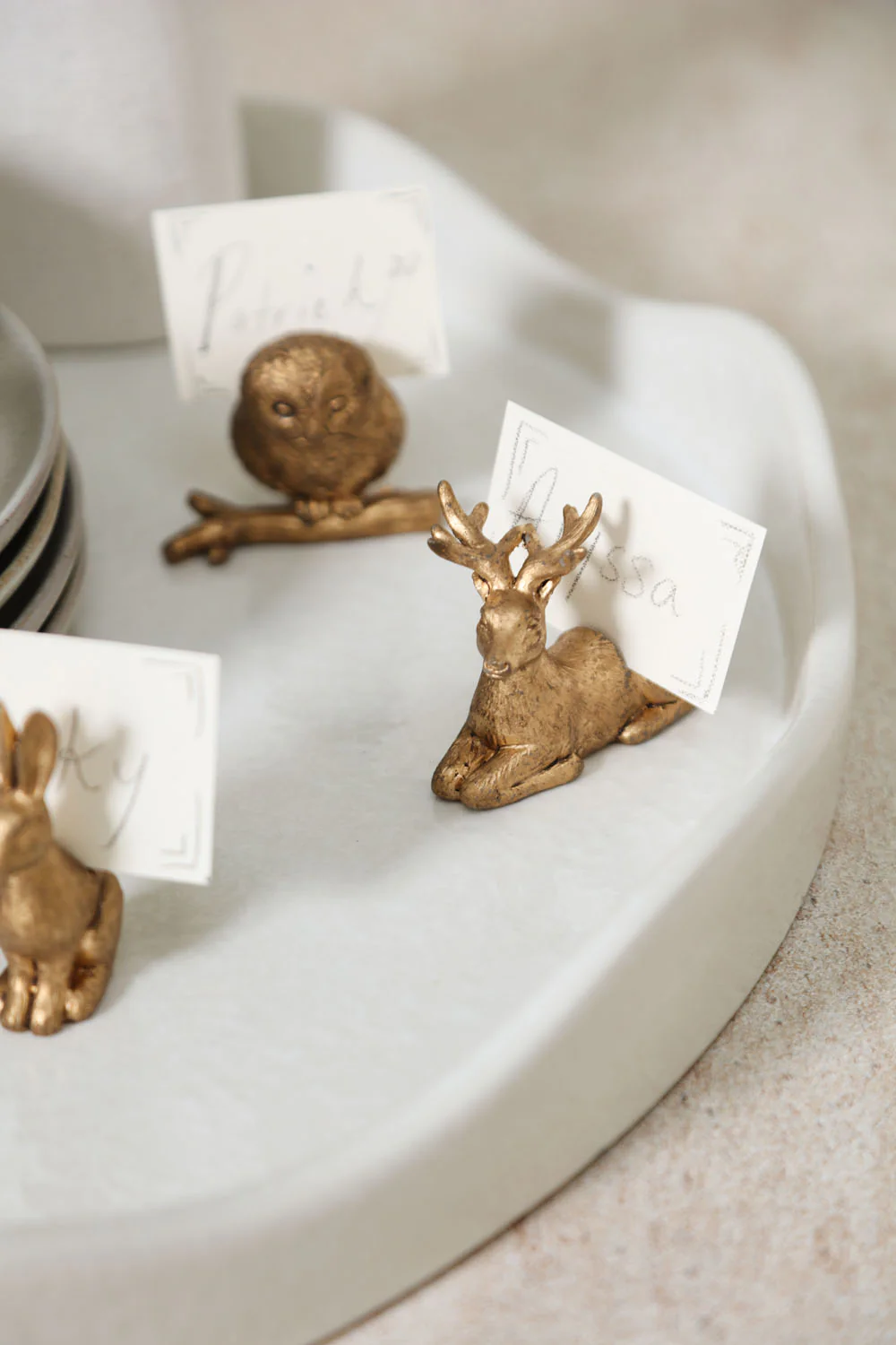Enchanted Critter Name Card Holder Set of 8 By Accent Decor - Image 9
