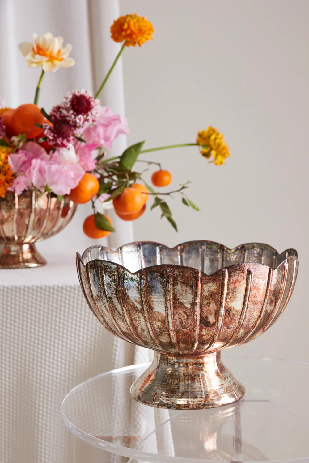 Enid Compote Set of 2 By Accent Decor